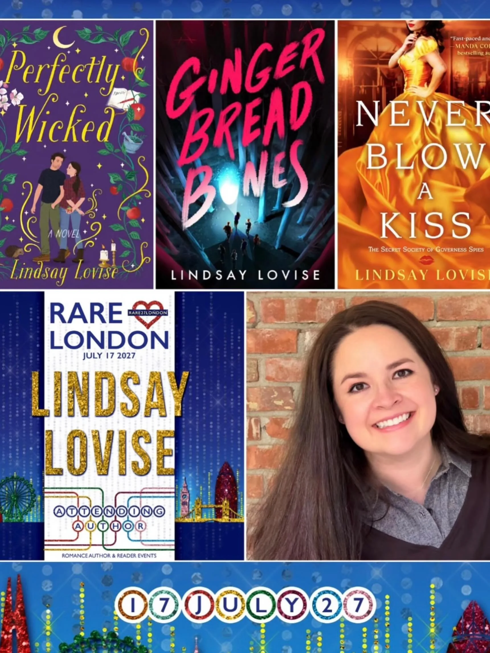 I&rsquo;m going to LONDON!!! I&rsquo;ll be at RARE in London on July 17, 2027, along with a hundred plus other incredible authors. I&rsquo;ll be signing copies of my traditionally published UK titles (my historical romances, Perfectly Wicked, and Gin