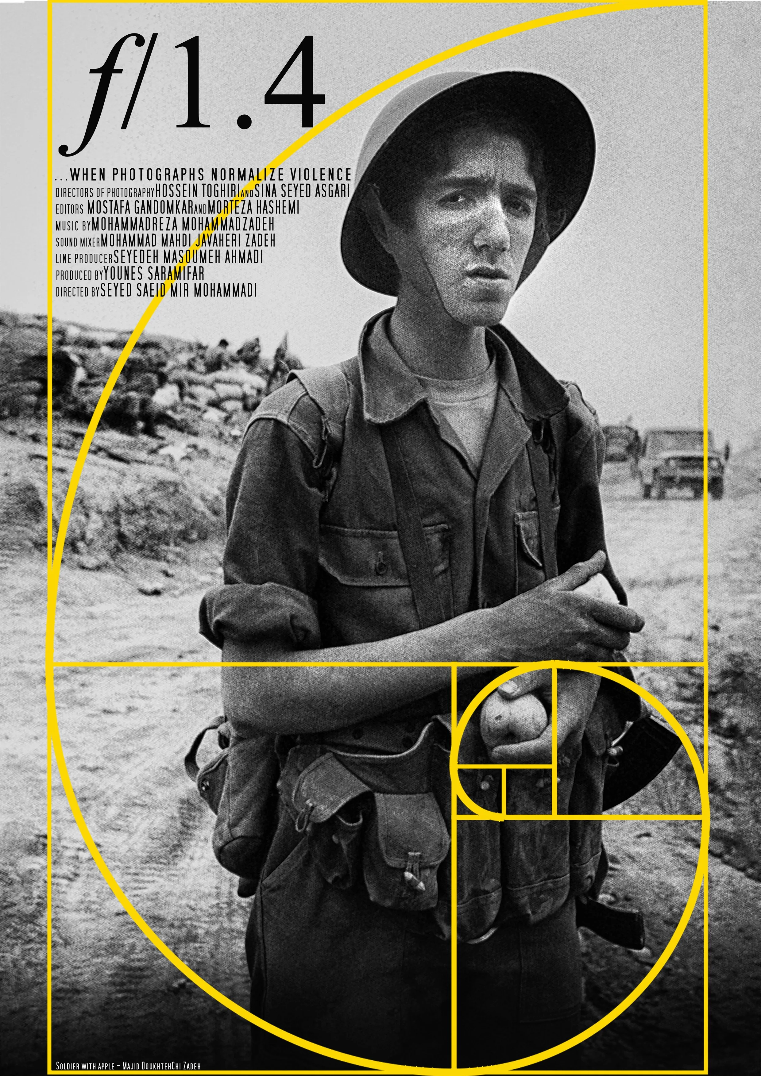  Poster for F/1.4, a documentary on Iran-Iraq War photography, propaganda and martyrdom 