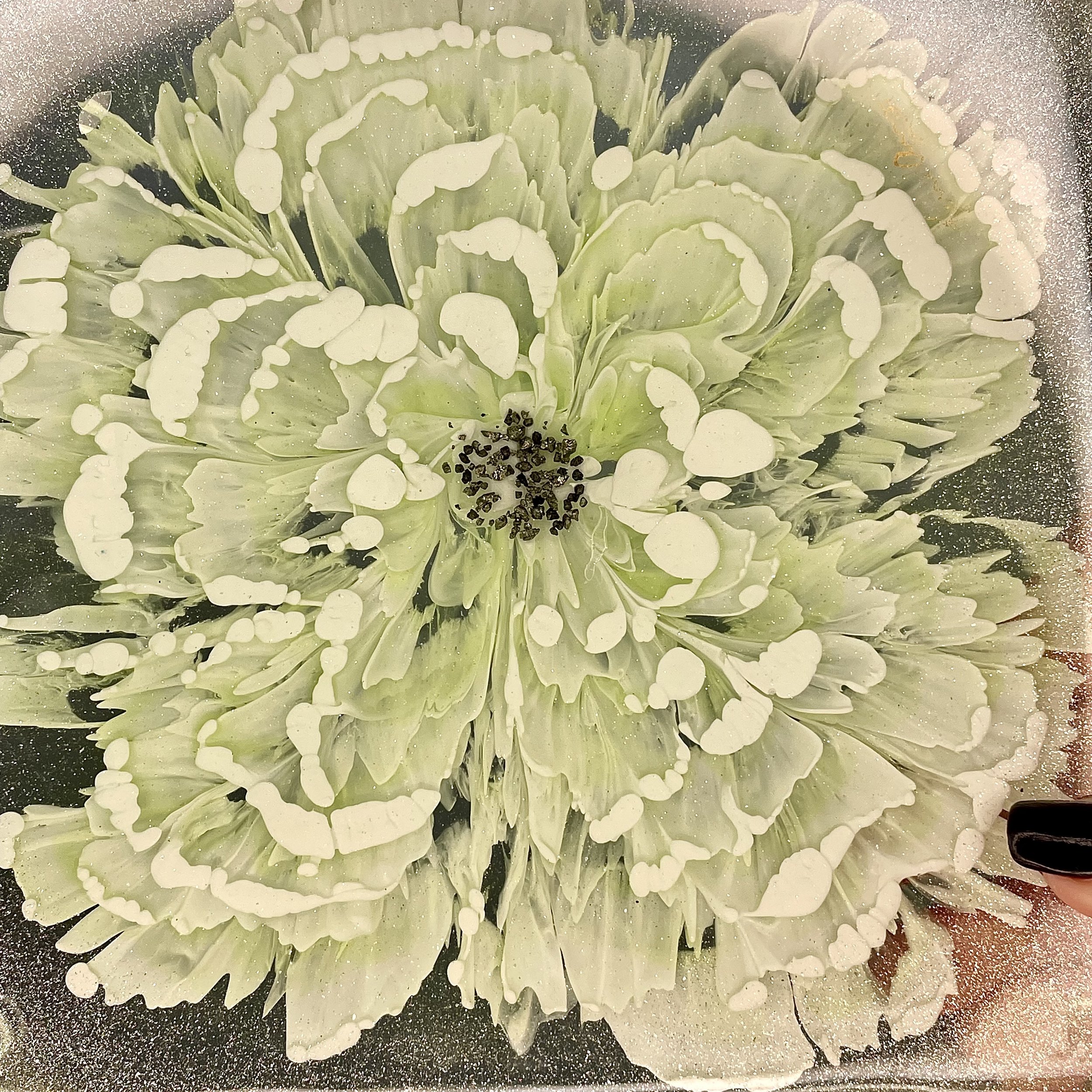 Light Green Flower Trivet