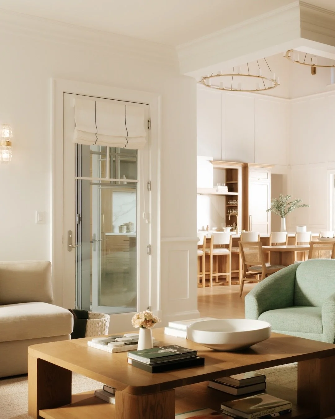 A view that reveals the home&rsquo;s layered layout, with custom built-ins leading the eye toward the heart of the home. Come visit! xx