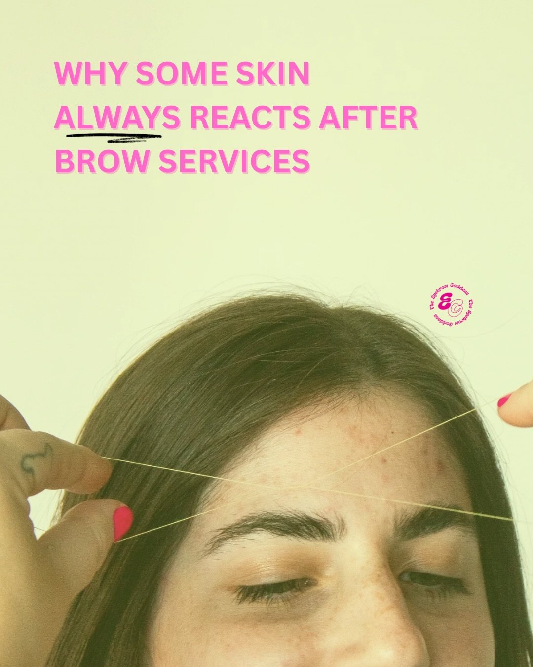 If your skin gets red, irritated, or small bumps appear after brow waxing or threading, it&rsquo;s not always &ldquo;sensitive skin.&rdquo; 

👉 It&rsquo;s your skin reacting.

Skin is a visual guide of our body hard at work. It&rsquo;s always experi