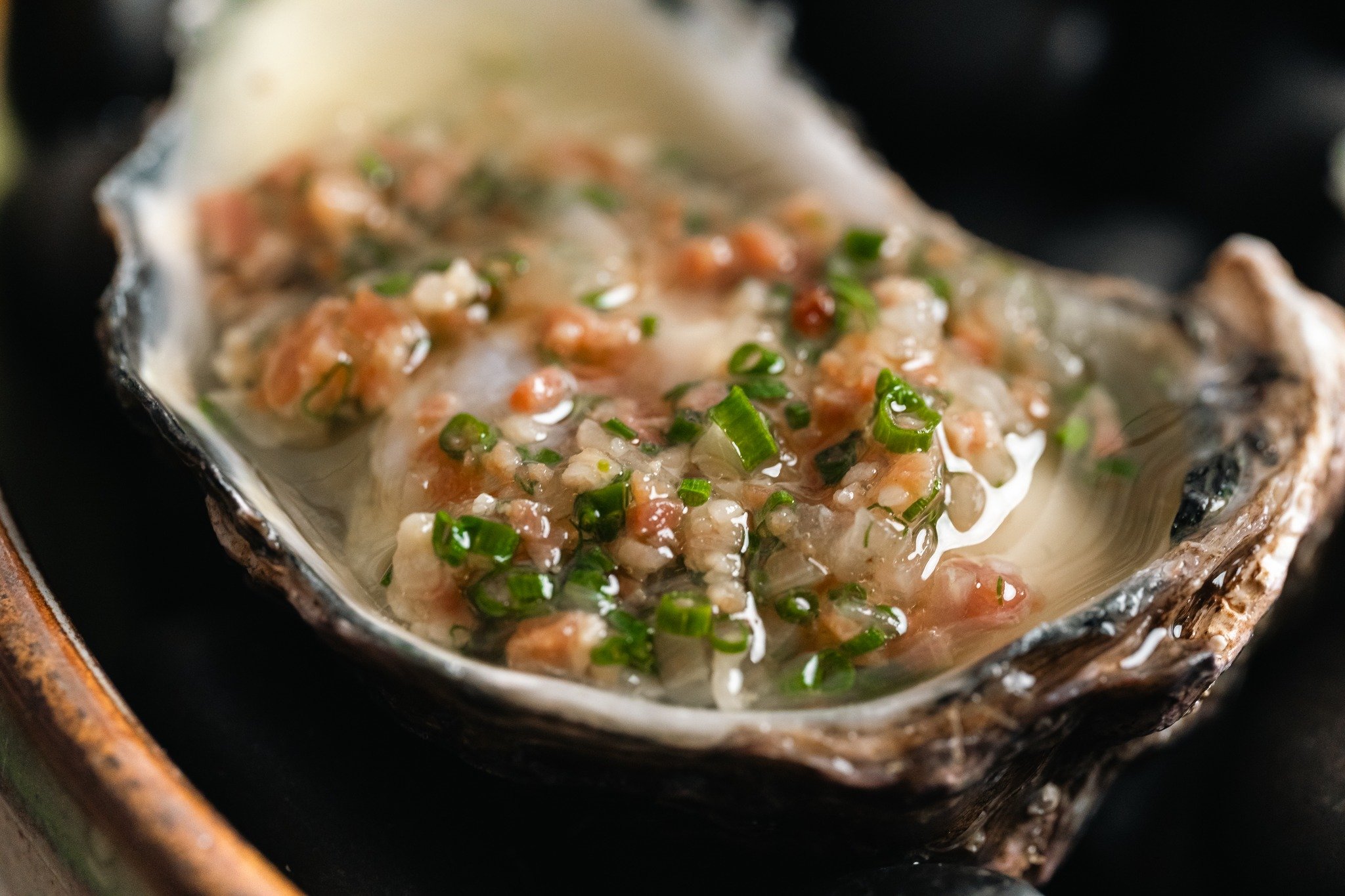 Grilled oysters topped with bacon and sherry vinegar 

#sydneyeats #oyster #seafood #parramatta