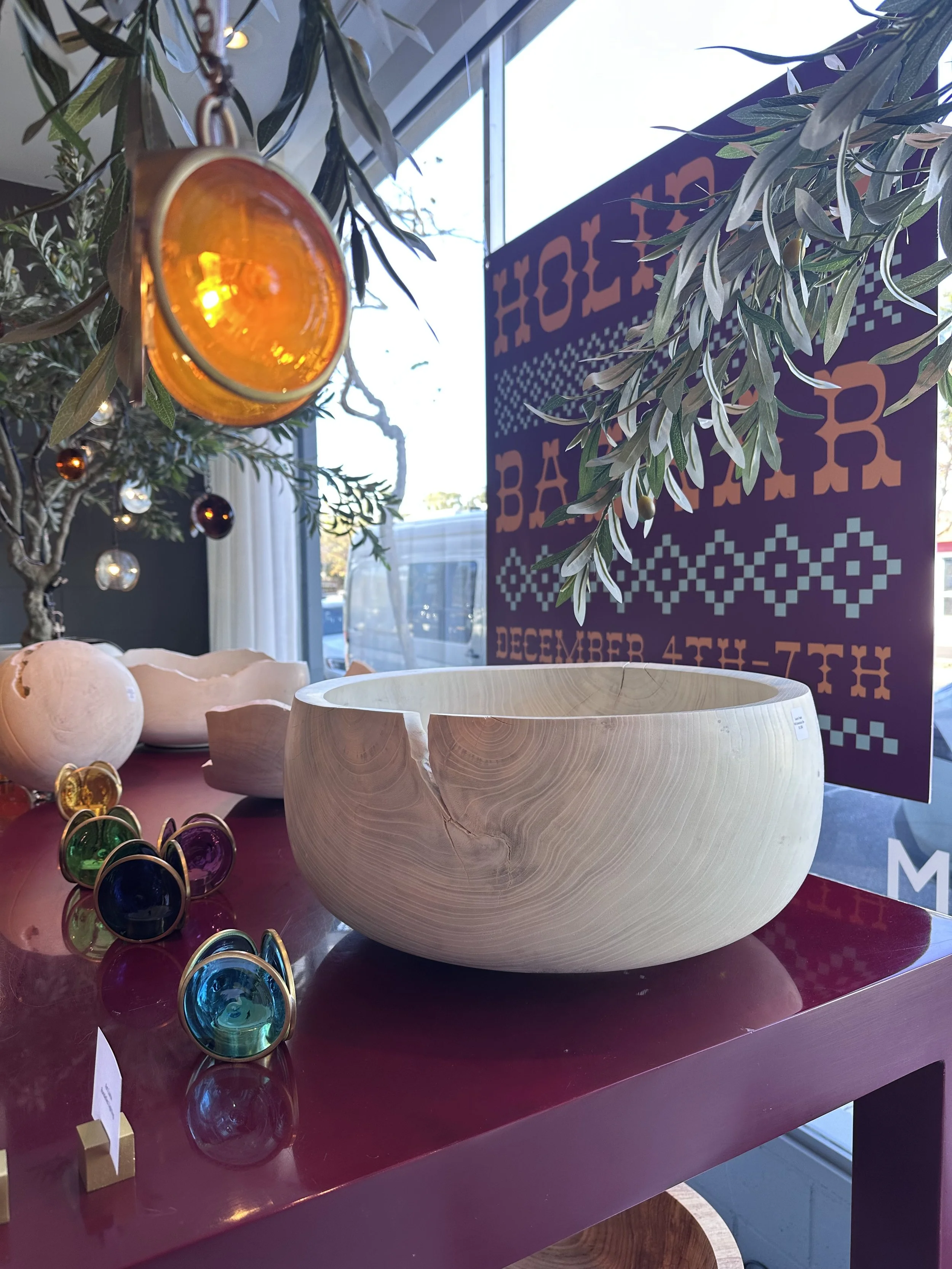 Orcas Island Elm Bowl - White