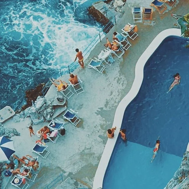 This is my virtual vacation to Italy - wishing I was vacationing on the Amalfi Coast right now! 😍😍😍 #rg @slim_aarons