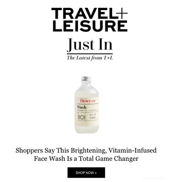 @dewyerskin featured on @travelandleisure!! Their vitamin infused face wash is a total game changer.
.
.
.
.
.
.
.
.
.
#facewash #face #facemask #wash #mask #masks #facecare #routine #skincare #skincareroutine #skincareproducts #products #washing #ta