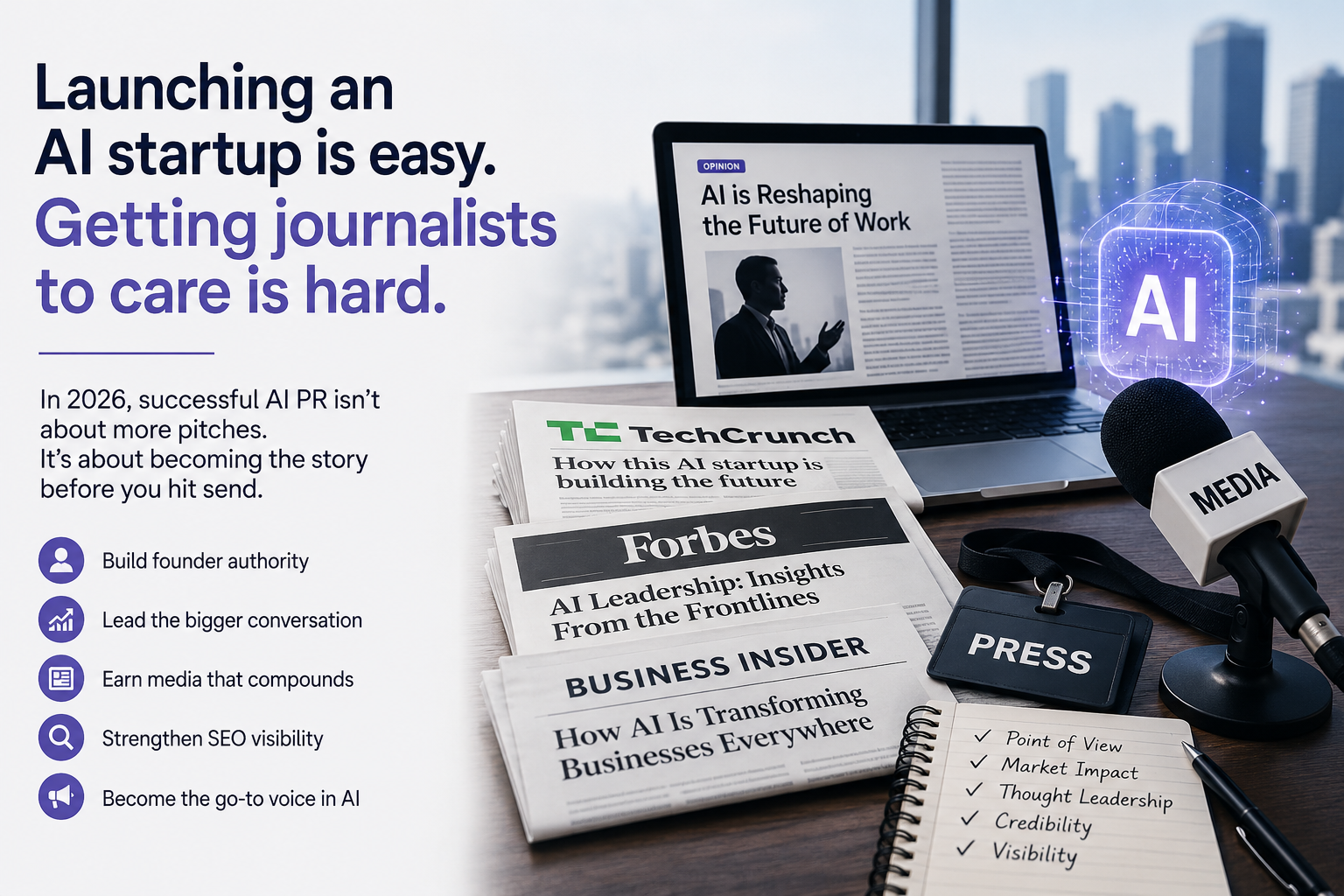 How AI Startups Get Media Coverage in TechCrunch, Forbes &amp; Business Insider