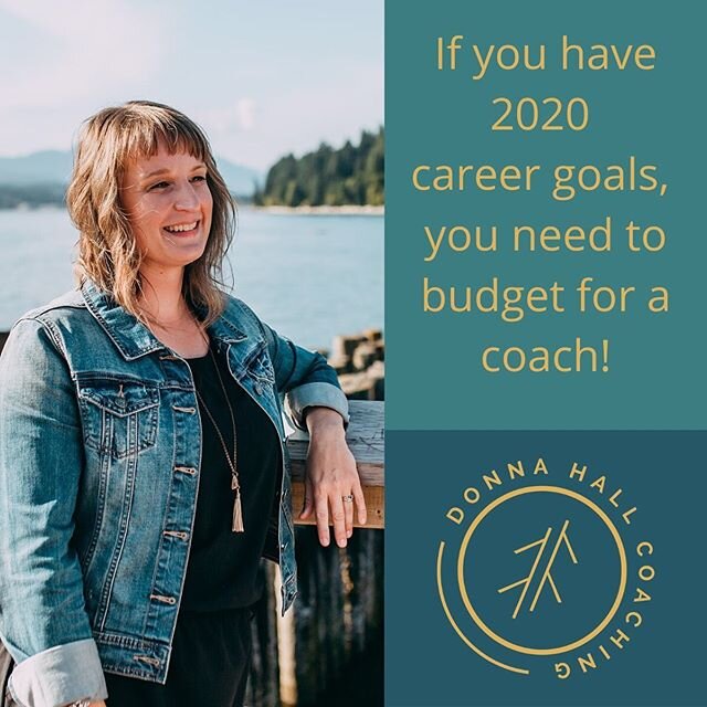 If you have ✨2020✨ career goals, you need to budget for a coach!

Here&rsquo;s why:
If you don&rsquo;t know what your values are, what motivates you, what skills bring you joy to use, and what your purpose is, you are at *risk* of making a move for t
