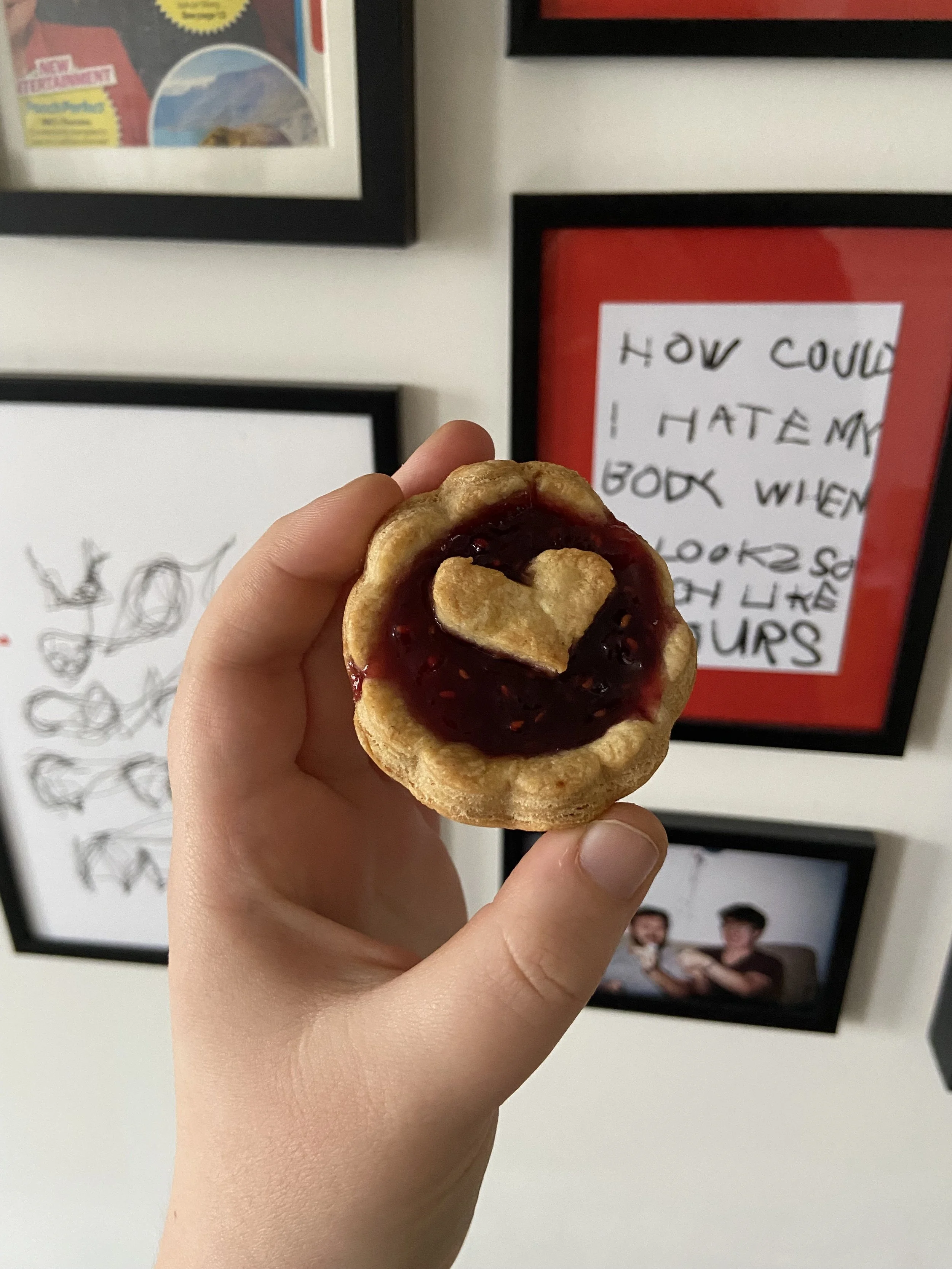 Jam Tarts 
  
Super simple and you probably already have most of the ingredients in your cupboard. 
  
I sometimes make the dough the night before so that it's two shorter tasks.