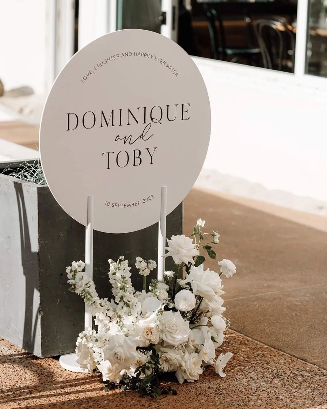 Seating sign telling it how it is 🥂🥂 what a pleasure it was to bring this one to life after such a long wait! Congratulations Dominique &amp; Toby 🤍
Reception details caught perfectly by @nicolalemmonphotos