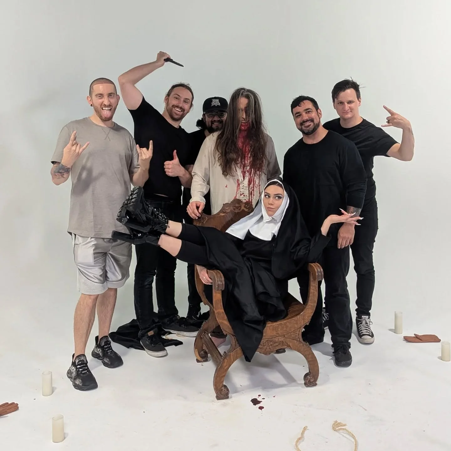 Absolution has been out for 1 week! In that time we've garnered more listeners than ever before. It's not a lot in the grand scheme of things, but they mean a lot to us. On top of that, the making of the Absolution music video was a blast!

We're tha