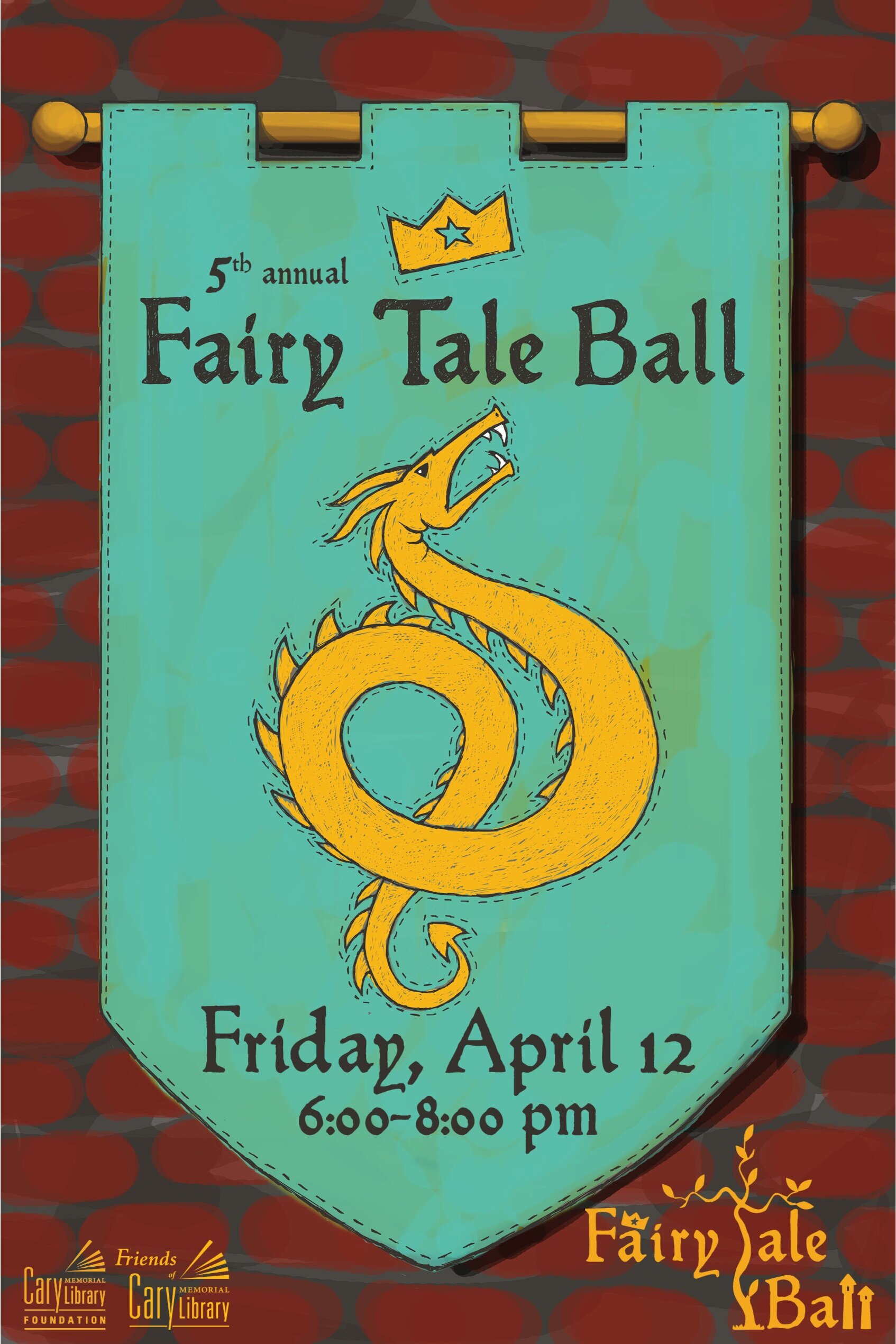  Poster for fairy tale ball event 