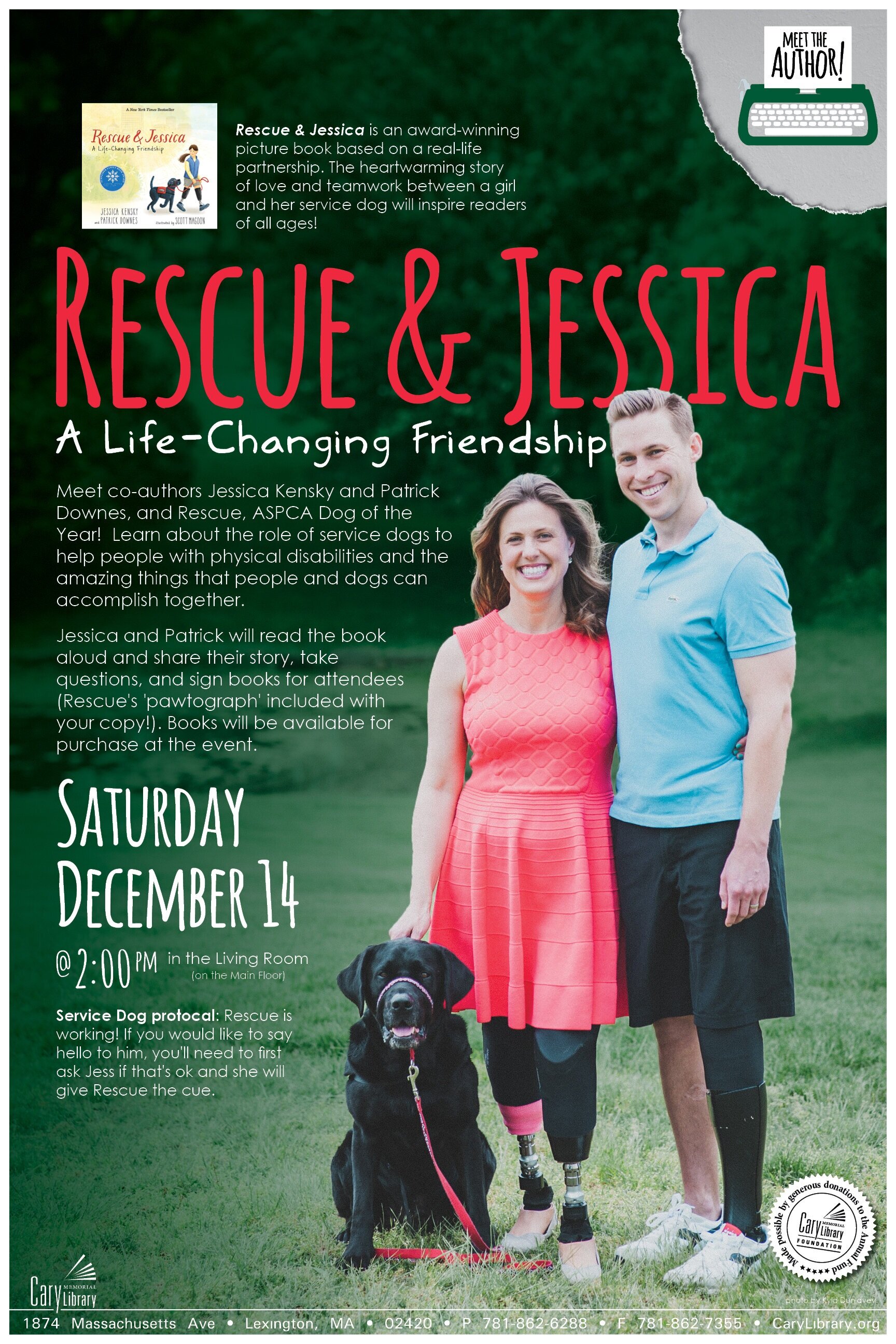  Poster for rescue &amp; jessica event 