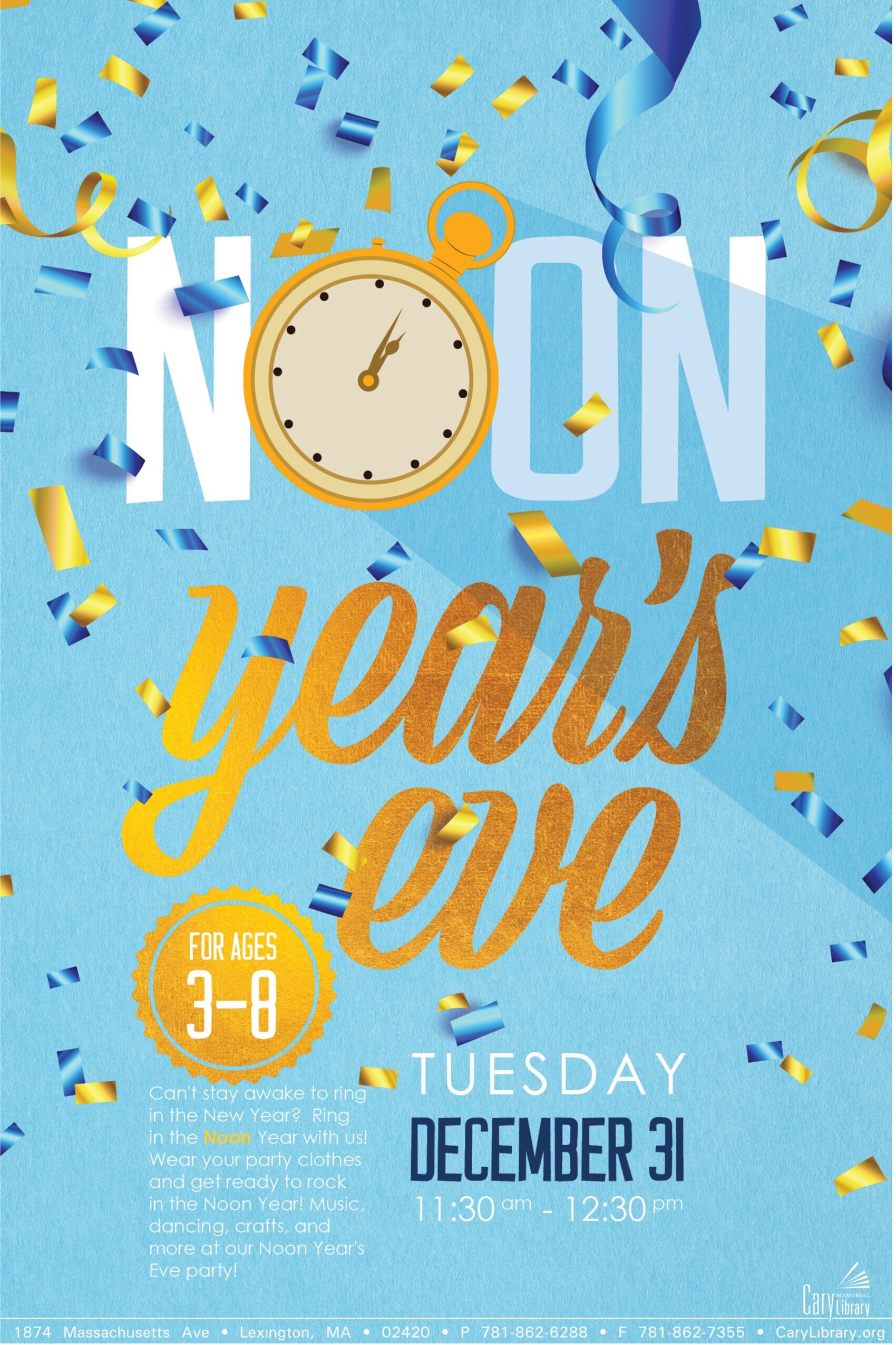  Poster for “noon” year’s eve event 