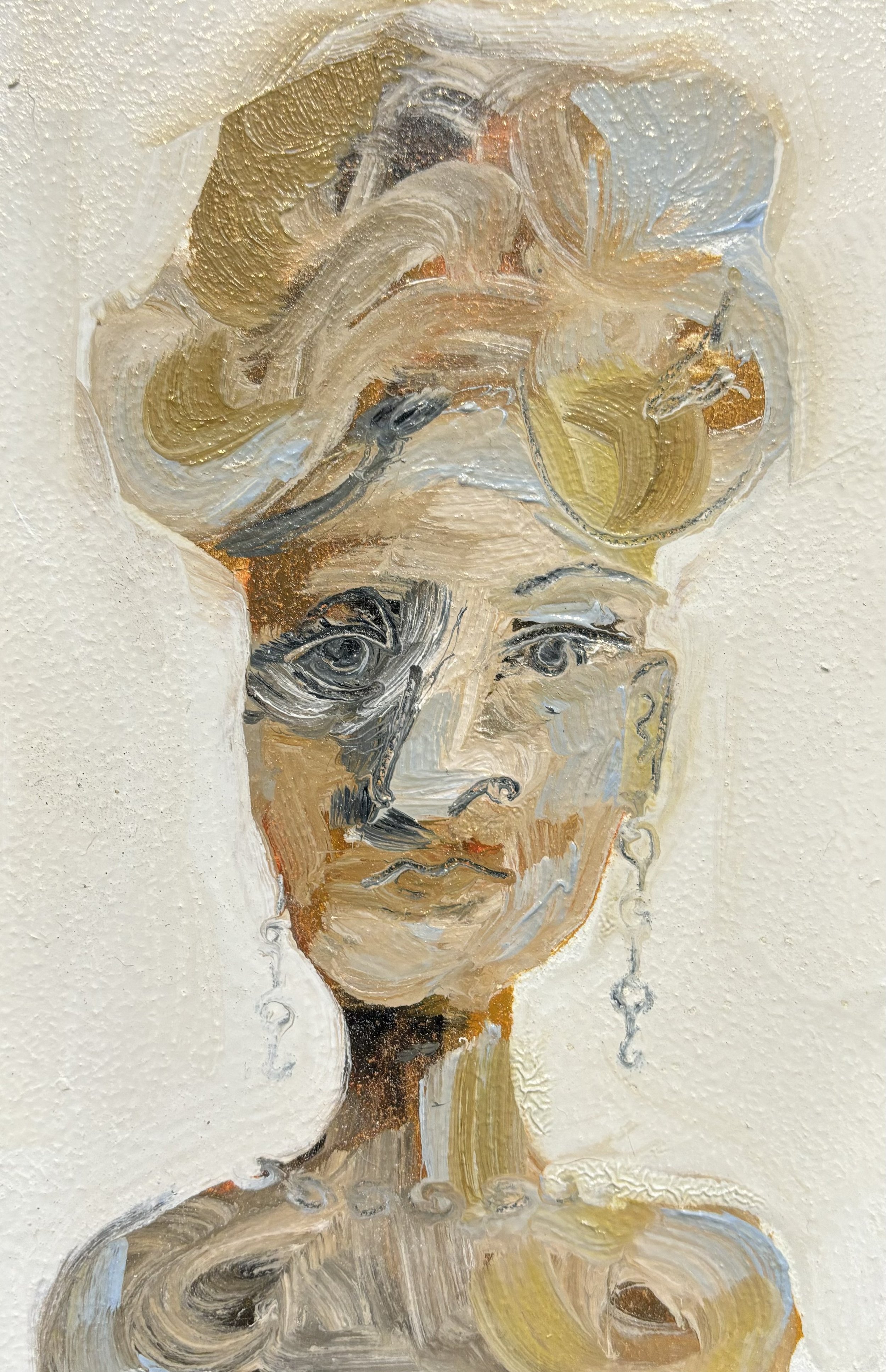 Mini. Auntie Kay. 6x4. oil on canvas. sold