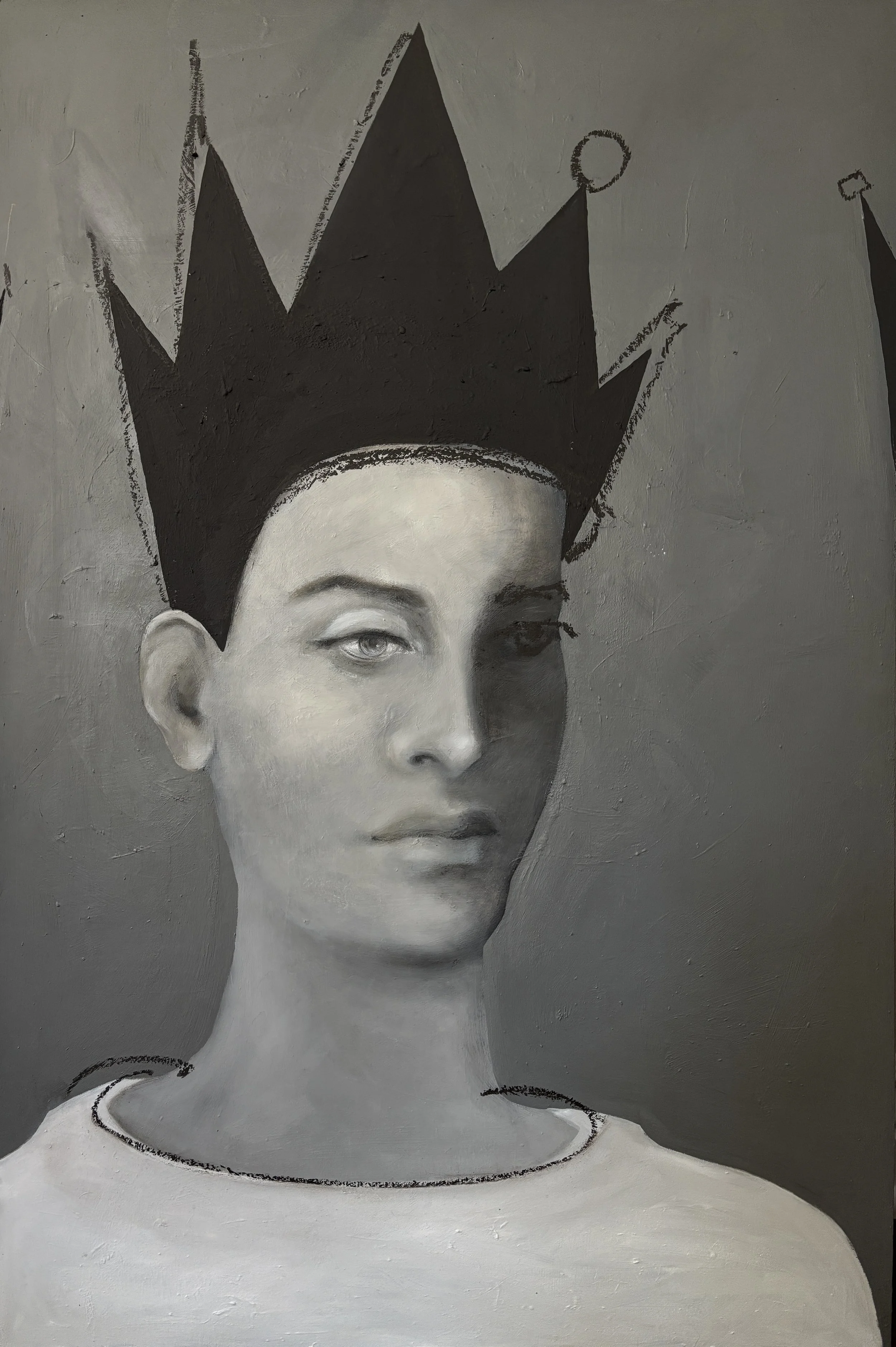 Book Me A Throne. 36x24". oil on panel.