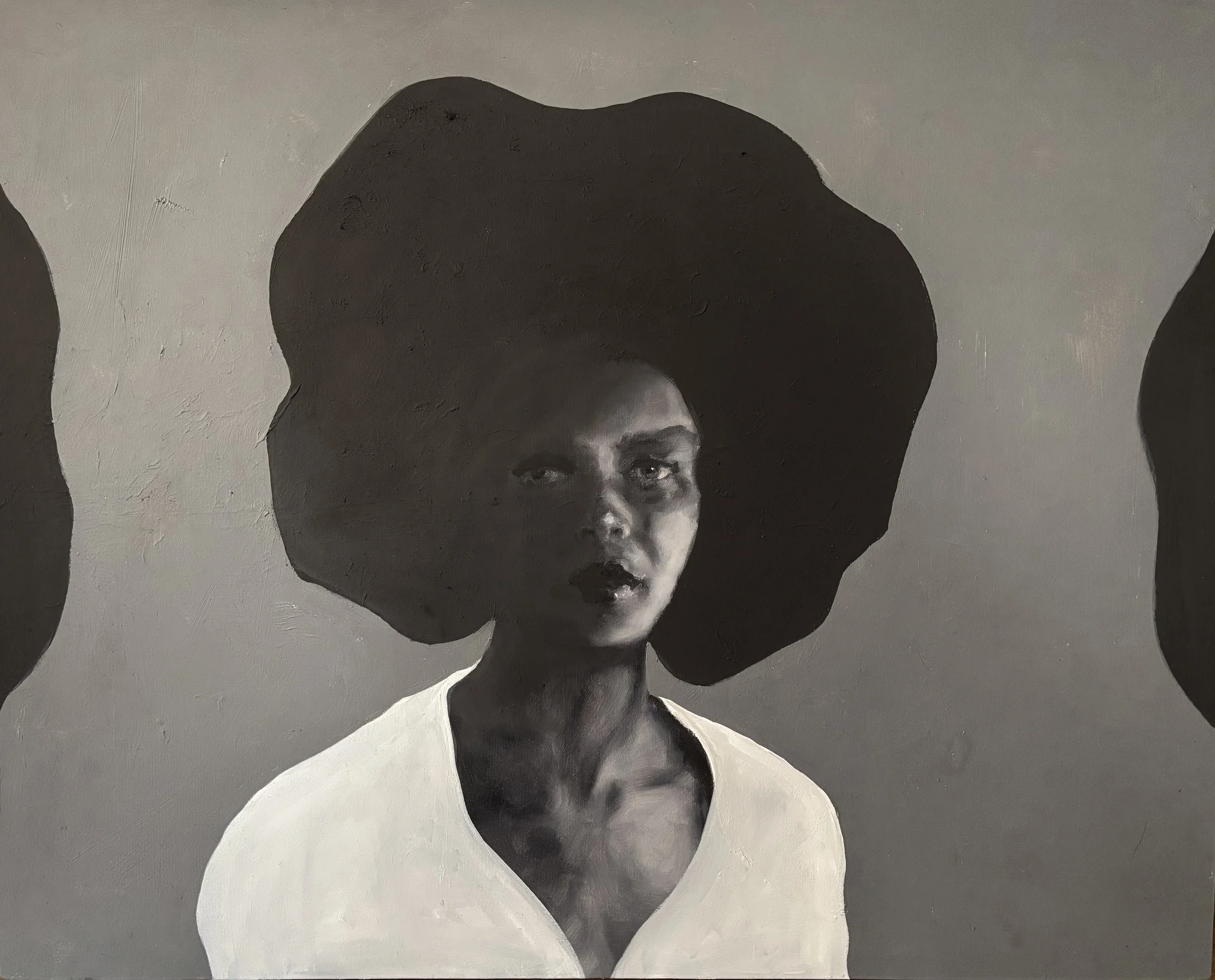 Dancing on Gravel. 30x24" oil on panel.