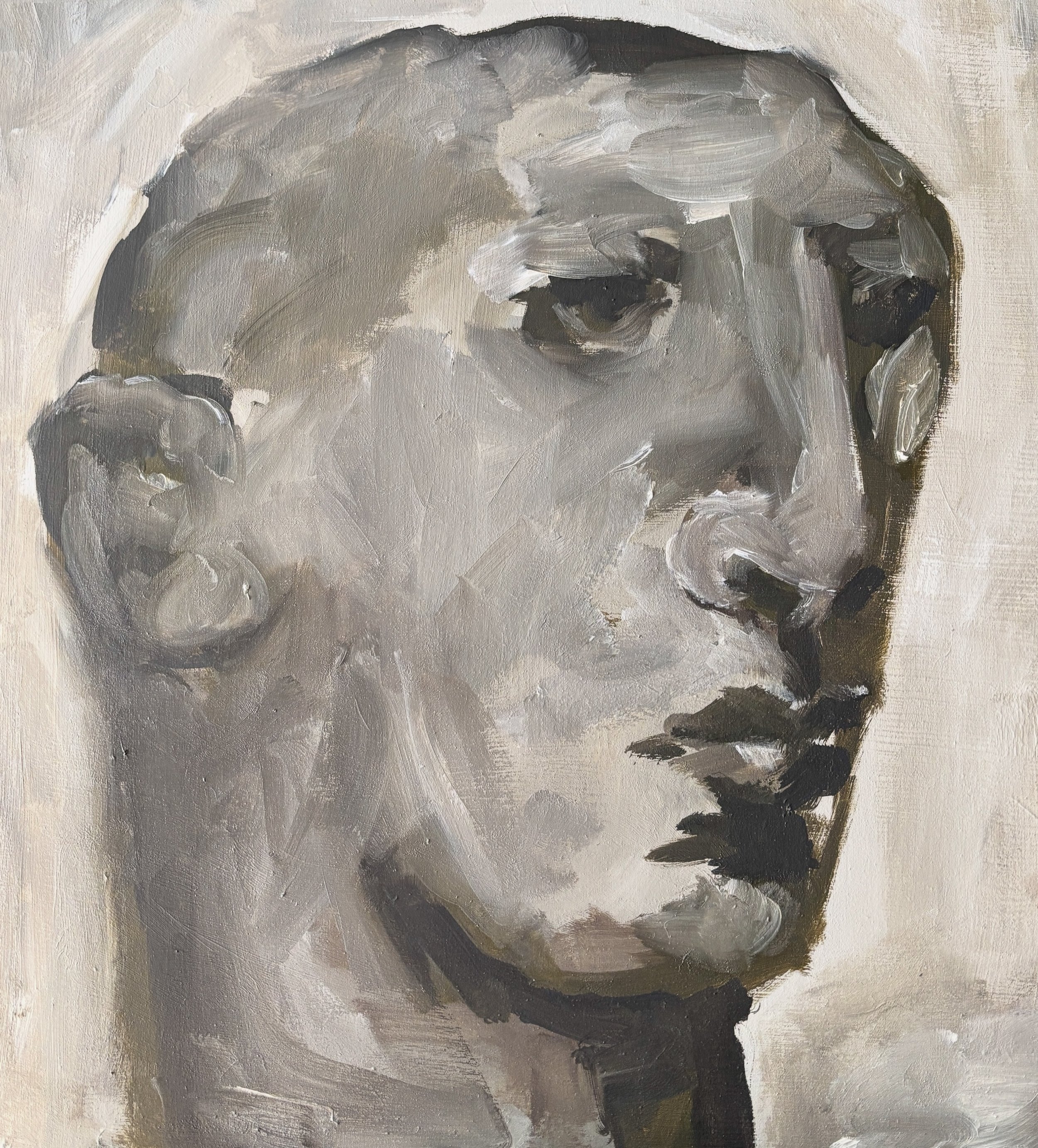 Hop when I Holer. 12x12. oil on panel. sold.