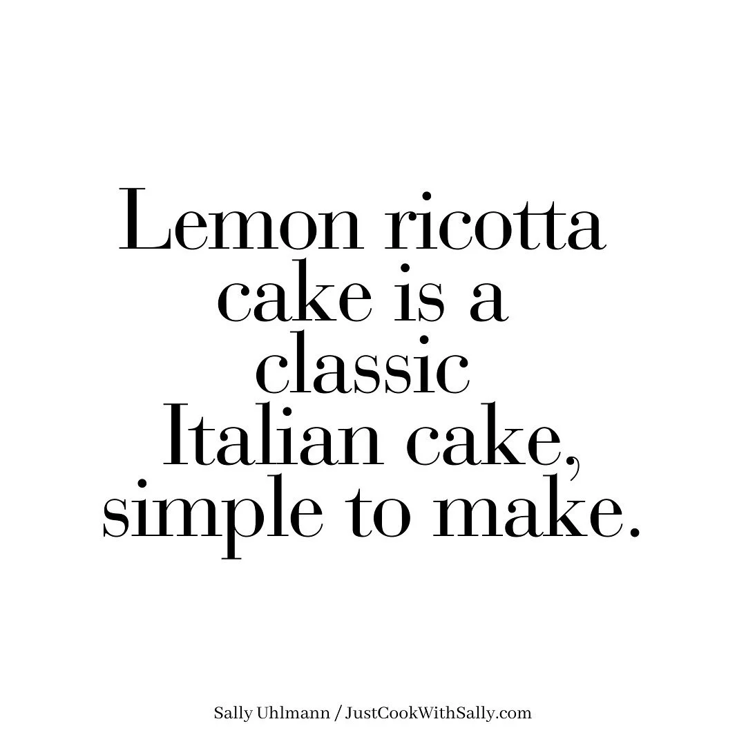 MY LEMON RICOTTA CAKE&mdash;The long beating time results in a dreamy texture. Nine ingredients for such a delish dessert!  It is especially delicious when garnished with whipped cream and sliced strawberries, blueberries, or peaches. #lemonlove
+
Re