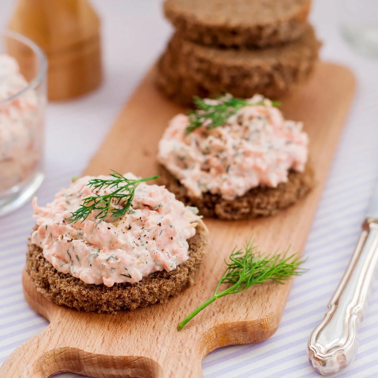 Delicious on crackers, crisp endive, or hearty dark rye bread, this creamy, flavorful salmon spread blends tender salmon with fresh herbs and a hint of lemon for the perfect appetizer. It&rsquo;s ideal for a crowd since the recipe can be doubled or t