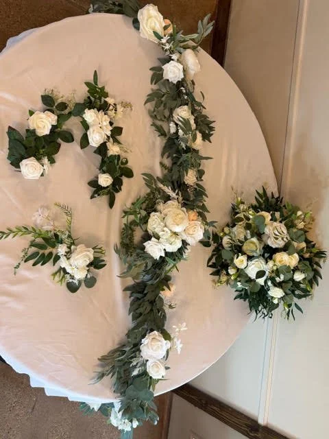 White & Sage Garland Is Exclusive Only To Couples Who Have Booked The Twin Lakes Decorating Team Or Wedding Day Coordinator.