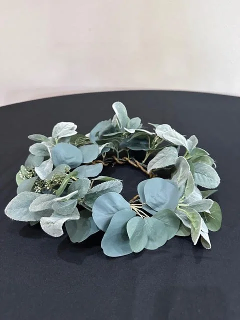 Eucalyptus & Lamb's Ear Small Wreath
