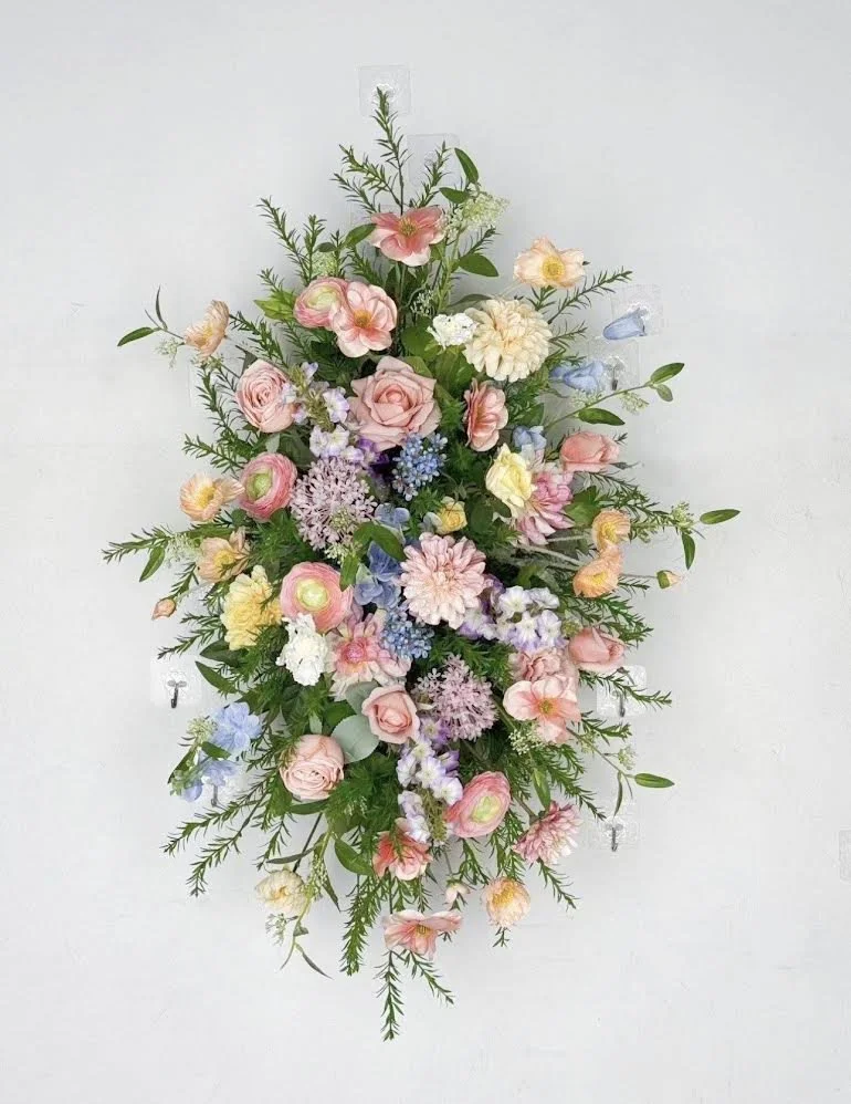 Wildflower cross arrangement