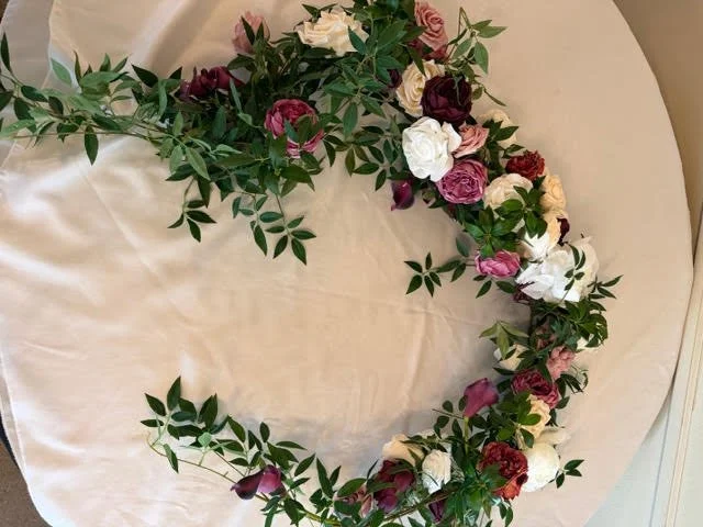 Mauve & Plum Garland Is Exclusive Only To Couples Who Have Booked The Twin Lakes Decorating Team Or Wedding Day Coordinator.