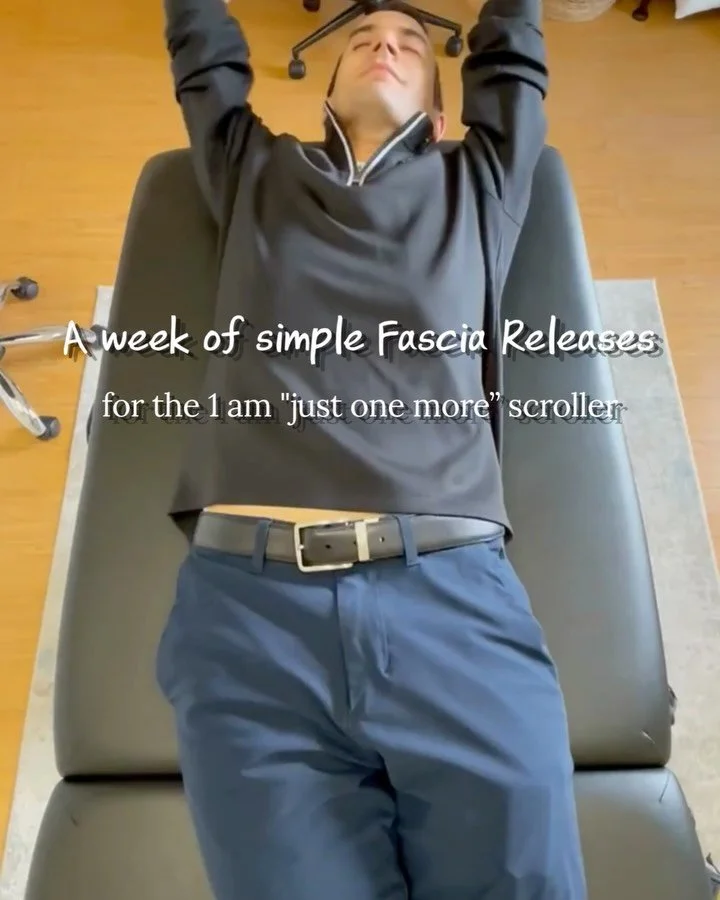 simple fascia releases for your tired and achy millenial body to set you up for a great weekend!&nbsp;

➡️ follow&nbsp;@myofascialmississauga&nbsp;+ comment &ldquo;WEEK&rdquo; below so you can get these (and more) sent right to your inbox, along with