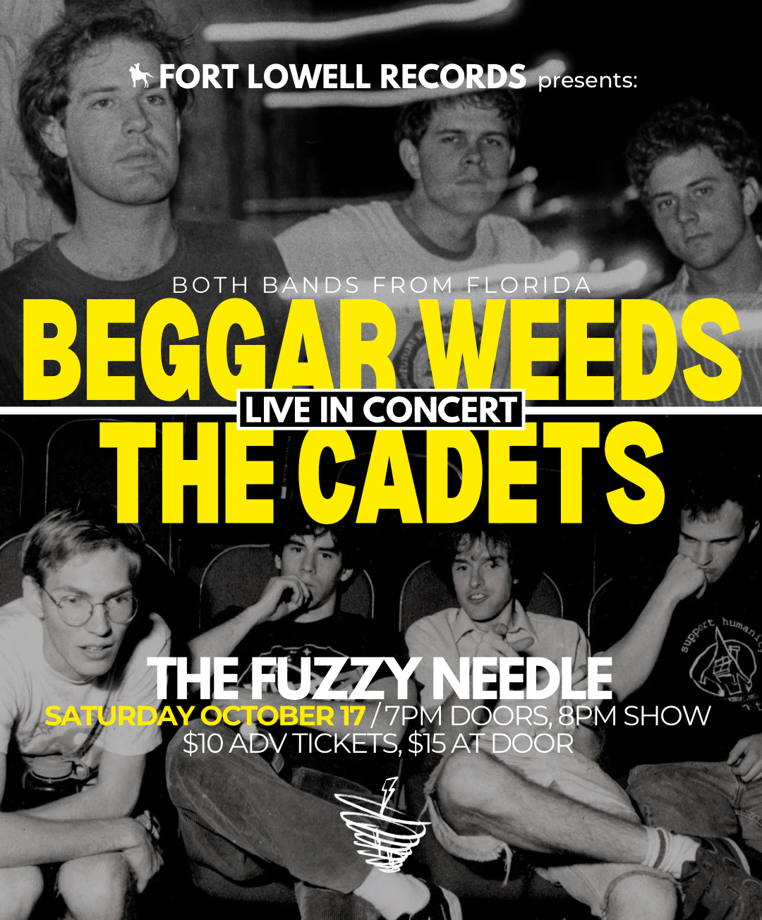 ADMIT ONE: Beggar Weeds & The Cadets 10/17