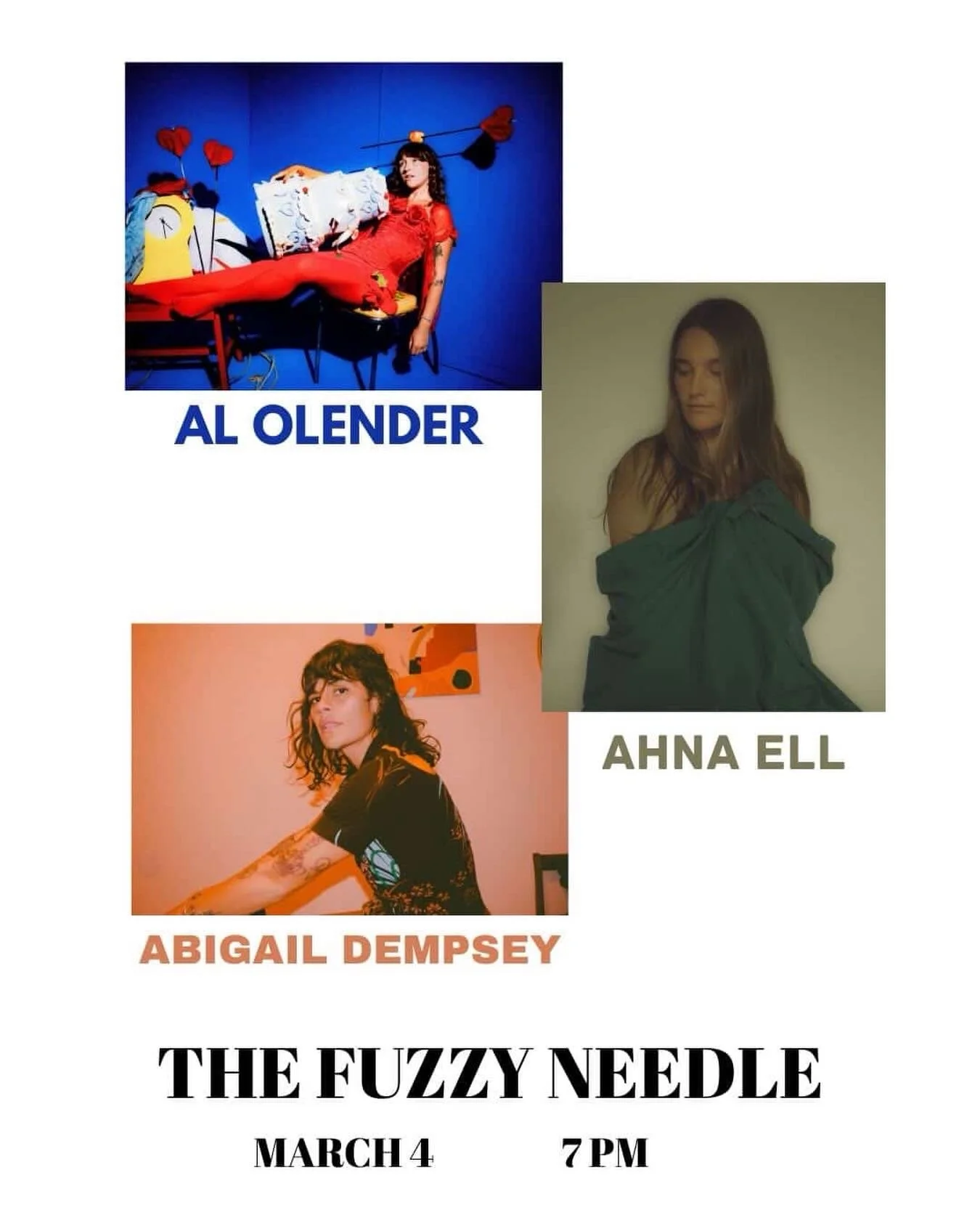 Singer-songwriter @alolender will grace our Wilmington location following the release of her second album The Worrier, out February 13th, 2026. She&rsquo;ll be joined by Wilmington&rsquo;s own @ahna.ell and @abthemusic ⚡️ 

Doors at 7, tunes start at