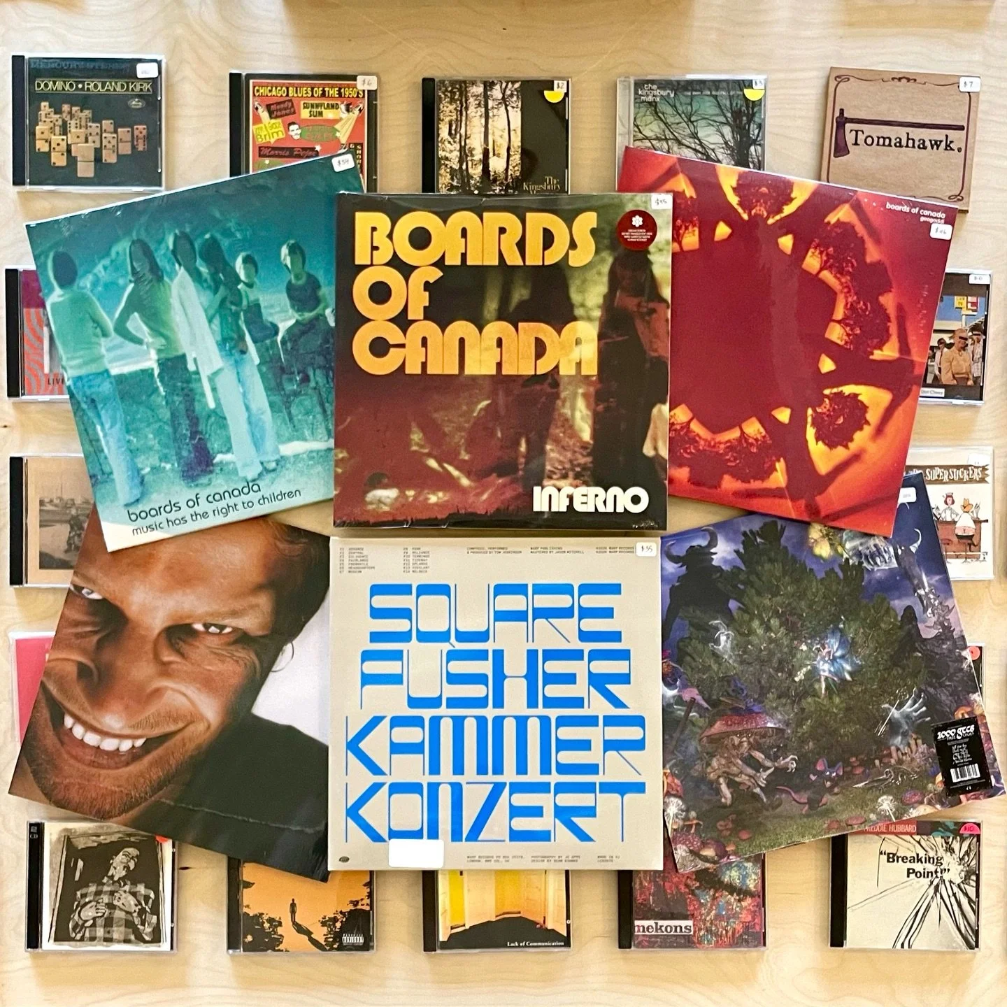 Hefty restock and some new releases/reissues! Lot of cool sounds to explore here. Come give us a visit and and dig around! We&rsquo;ll be here til 6pm!