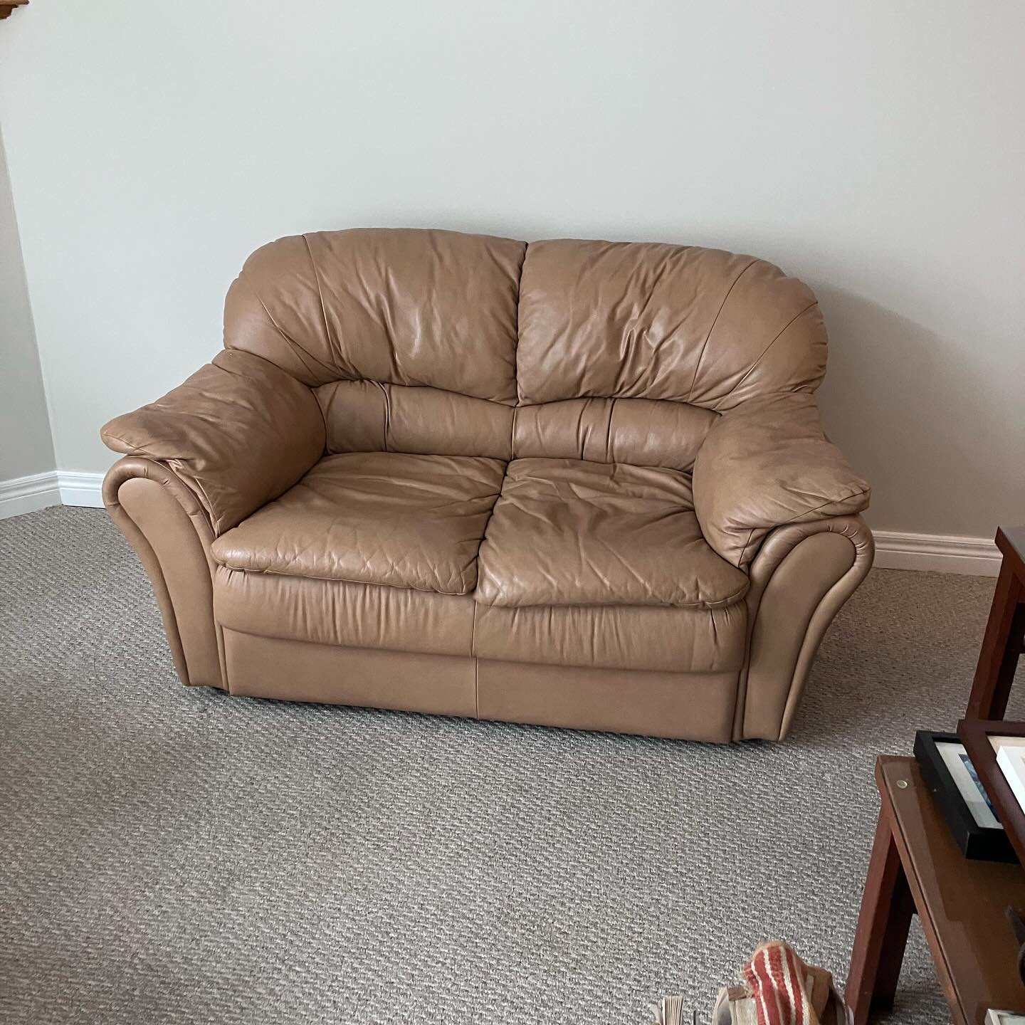 Loveseat and Couch! 

$60 each or $100 for the pair.

Nice condition, well built, but also light for easy moving.

🌲