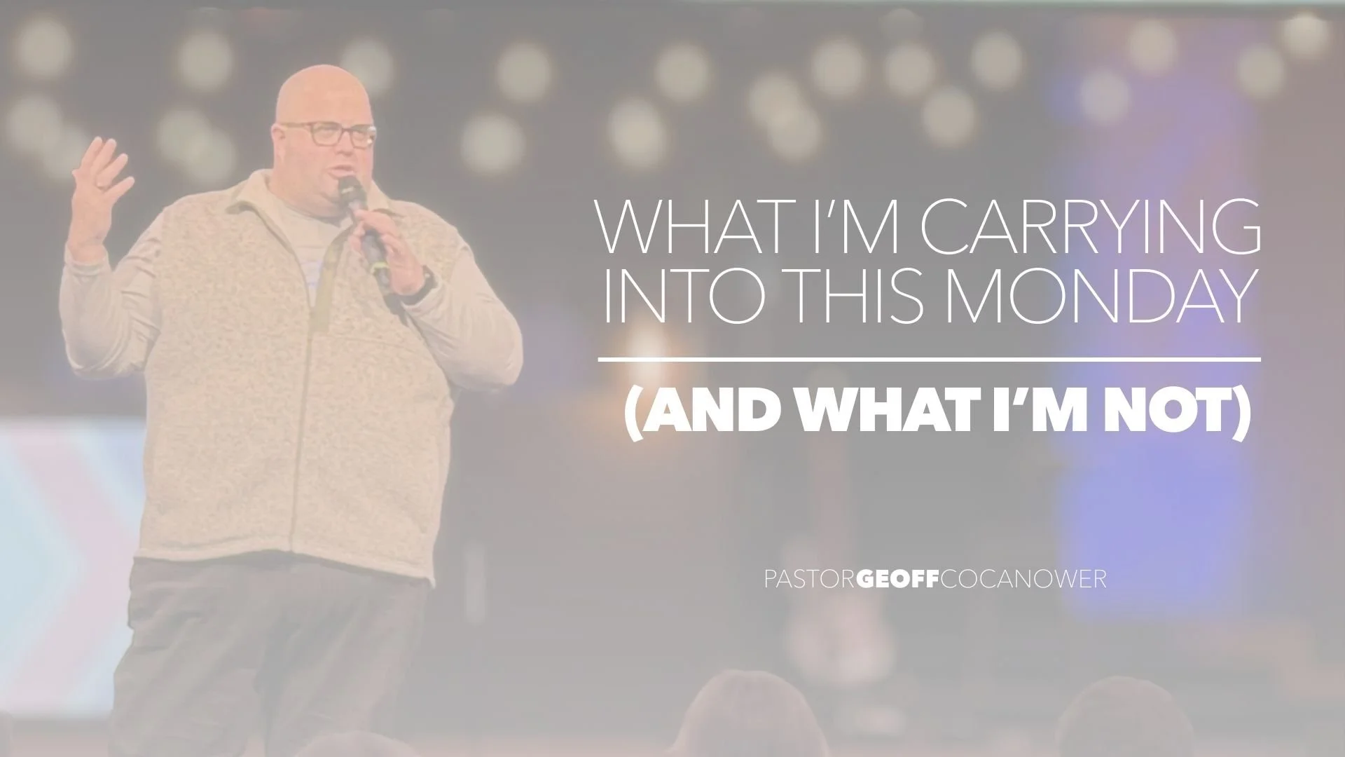 What I’m Carrying Into This Monday (and What I’m Not)