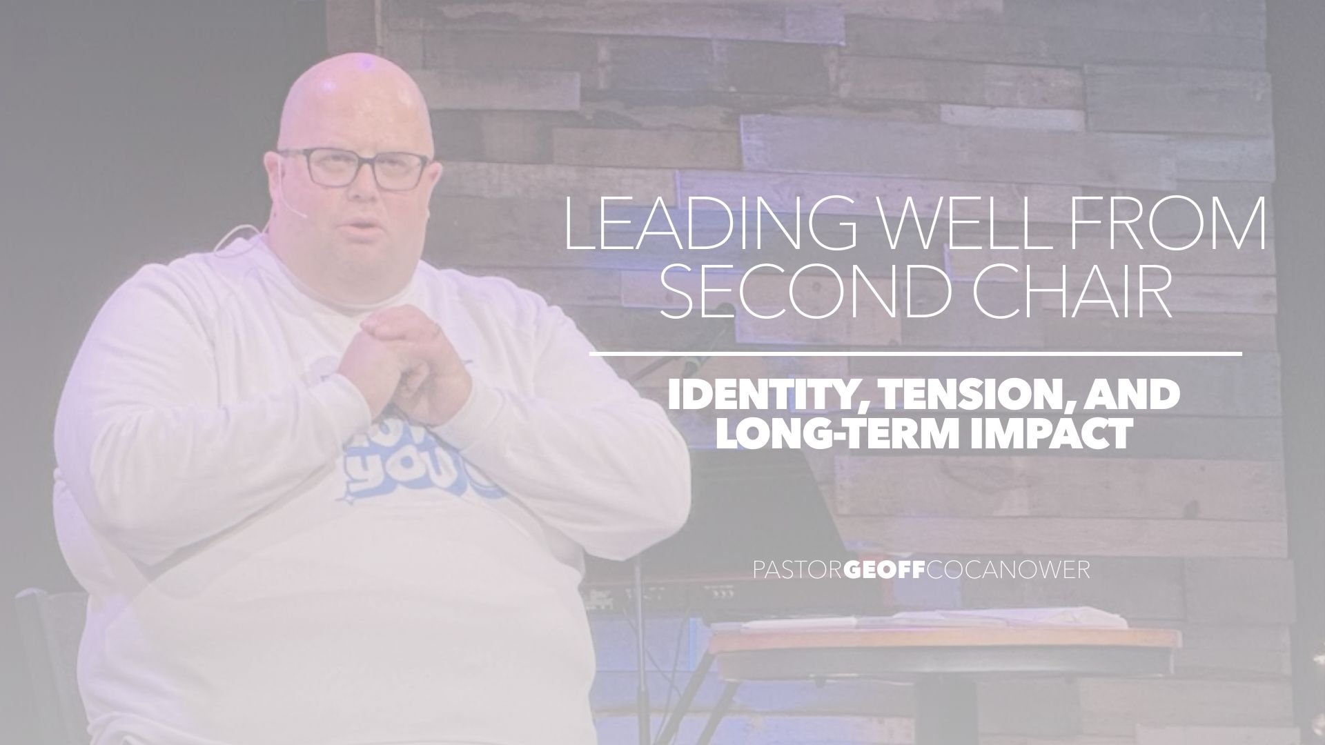 Leading Well from the Second Chair