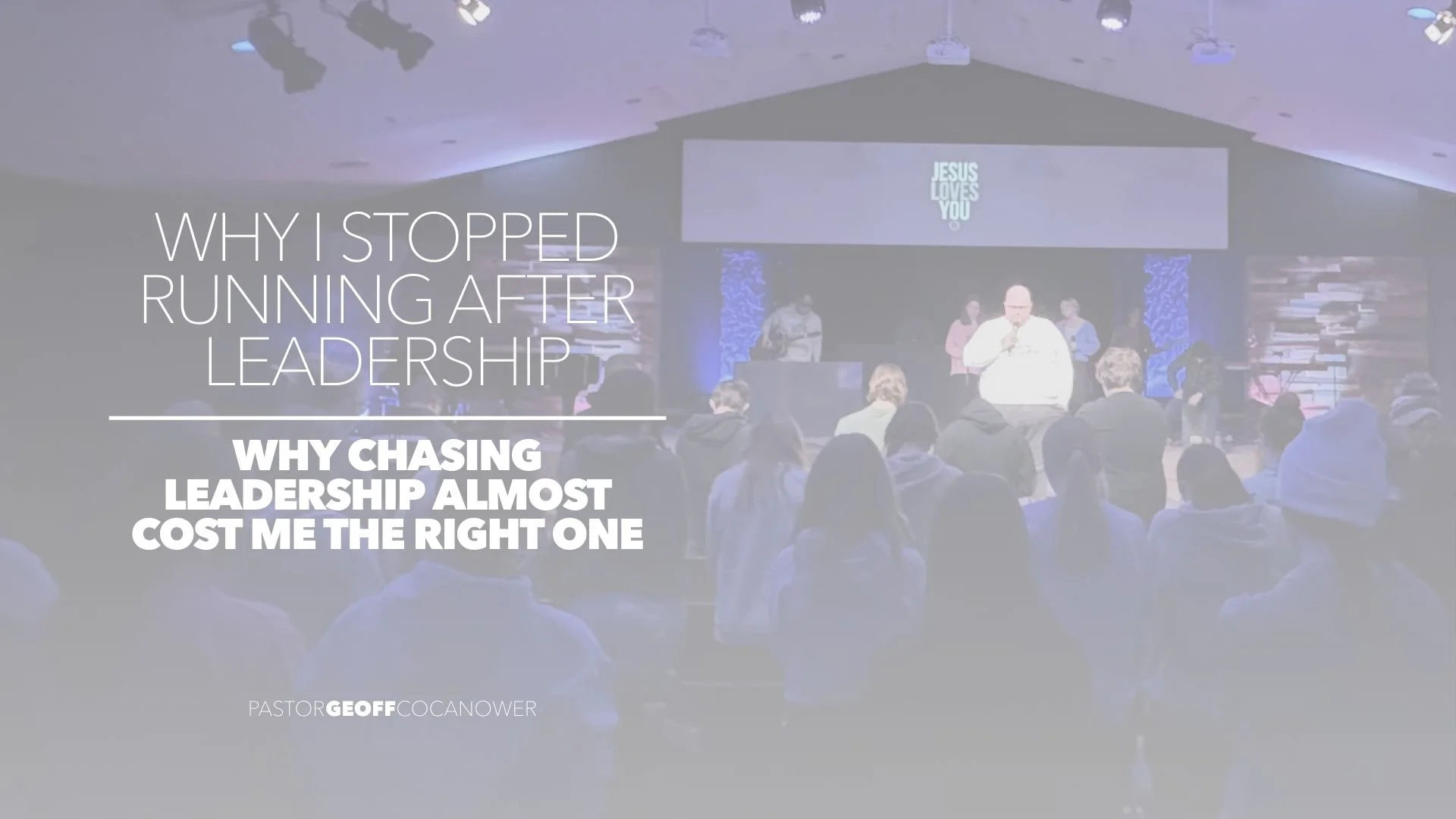 Why I Stopped Running After Leadership