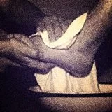 washing feet