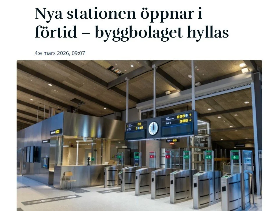 Öppnar i förtid - Byggbolag hyllas