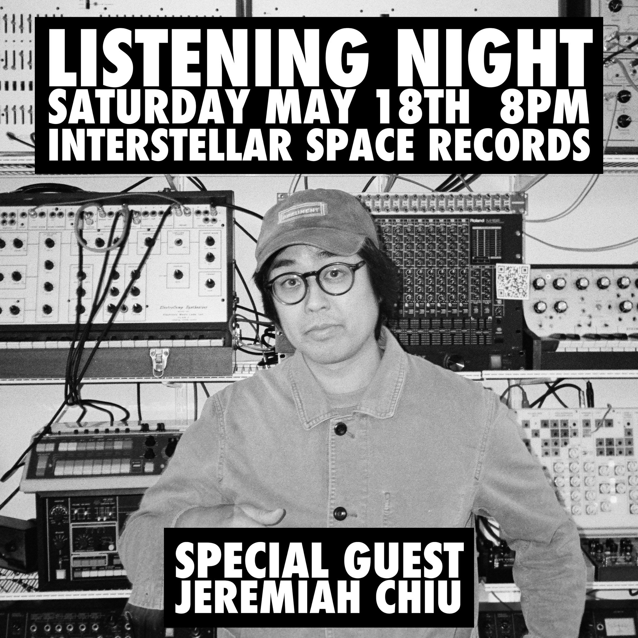 Friends and family in Chicago,
We&rsquo;re going to be hanging out with our brother @jeremiahchiu this Saturday at @_interstellarspace_ to have a listen to 𝑻𝒉𝒆 𝑪𝒍𝒐𝒔𝒆𝒔𝒕 𝑻𝒉𝒊𝒏𝒈 𝒕𝒐 𝑺𝒊𝒍𝒆𝒏𝒄𝒆. Check out the nerdy details below ✨

ʟɪꜱ