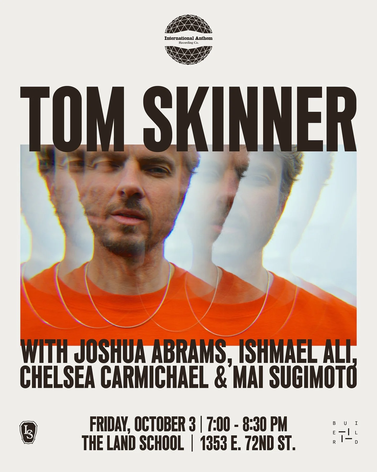Off the back of a big hit at Thalia Hall, London-based drummer/composer @tomskinnermusic (Sons of Kemet, The Smile) visits our new HQ &ndash; 𝗧𝗵𝗲 𝗟𝗮𝗻𝗱 𝗦𝗰𝗵𝗼𝗼𝗹 in Chicago &ndash; to perform music from his new album 𝐊𝐚𝐥𝐞𝐢𝐝𝐨𝐬𝐜𝐨𝐩𝐢