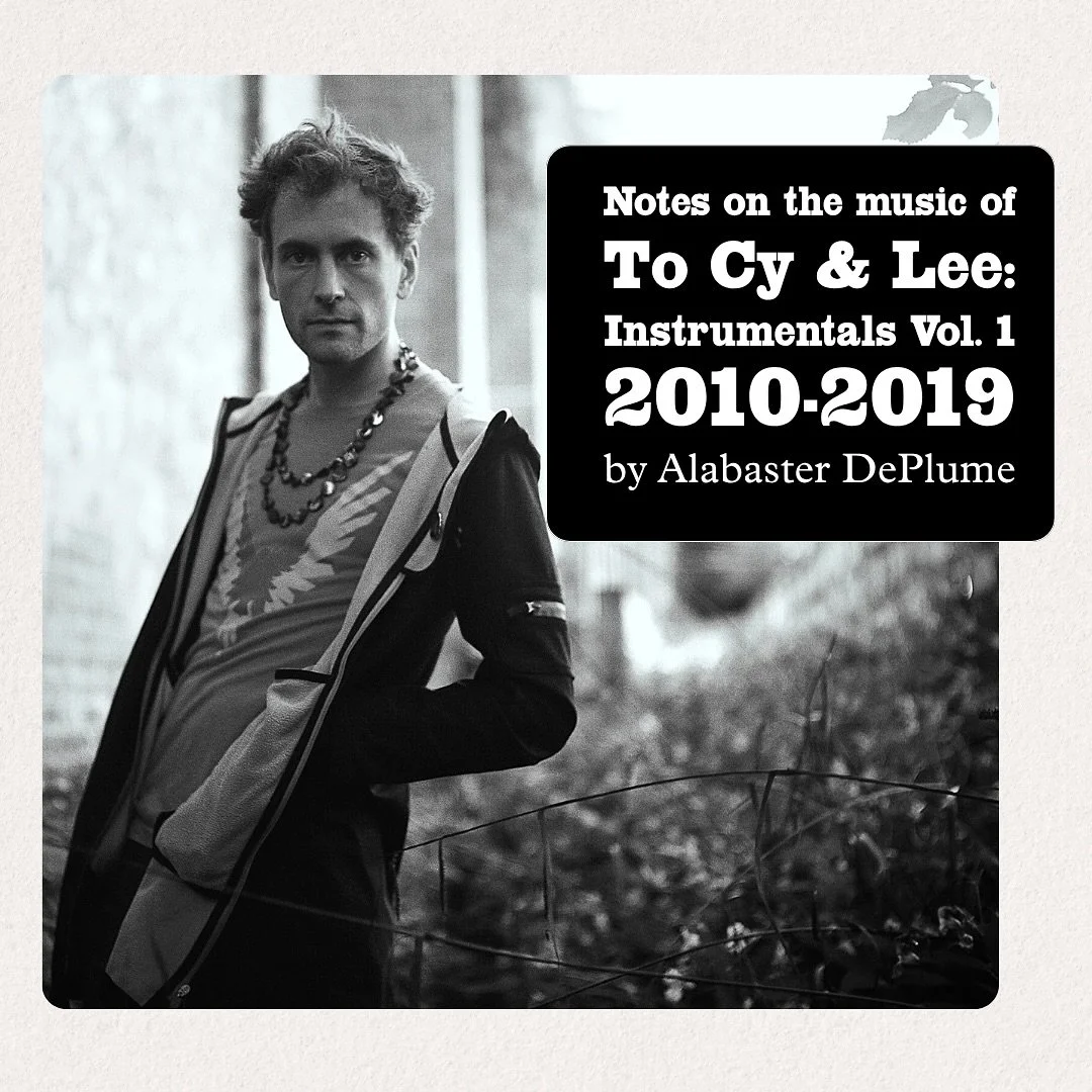 The IA11 Edition of @alabaster_deplume &rsquo;s 𝐓𝐨 𝐂𝐲 &amp; 𝐋𝐞𝐞: 𝐈𝐧𝐬𝐭𝐫𝐮𝐦𝐞𝐧𝐭𝐚𝐥𝐬 𝐕𝐨𝐥. 𝟏 is OUT NOW on all digital music platforms (ahead of the vinyl LP, which will be in stores December 5th). This expanded edition includes the 