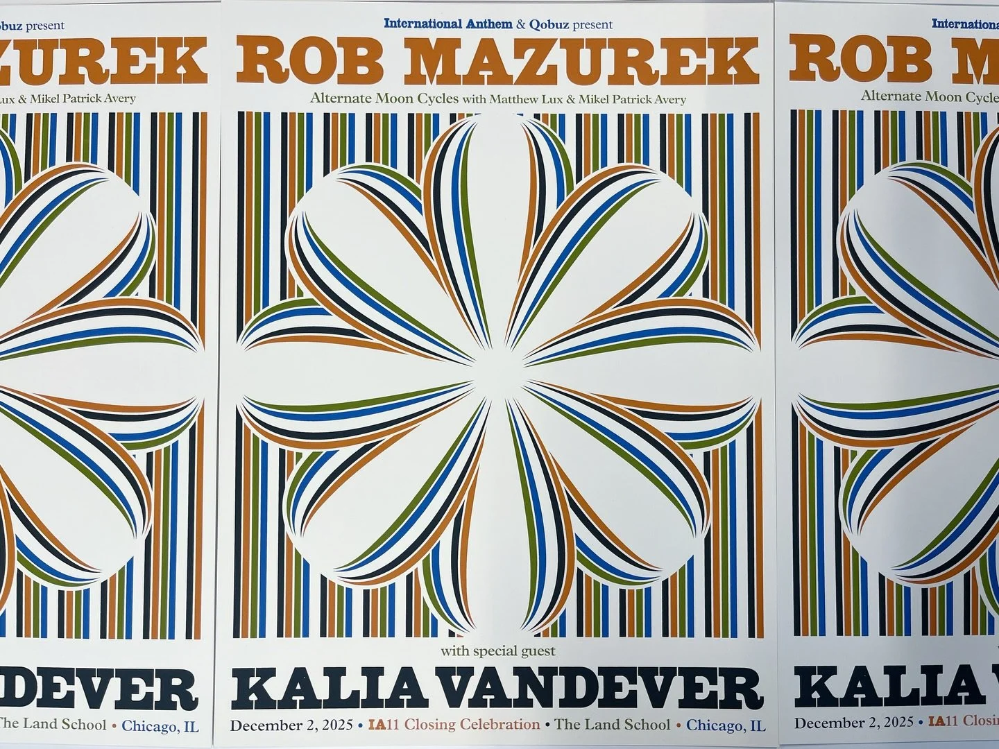 Amazingly screen printed posters of @aaronlowell &lsquo;s design are AVAILABLE TONIGHT at our ACTUAL 11 YEAR ANNIVERSARY party at The Land School !!!