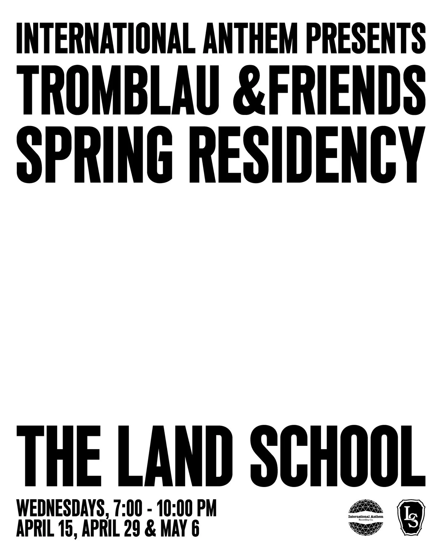 This Wednesday @tromblau &amp;Friends Spring Residency Night One ✨

RSVP via link in bio..
