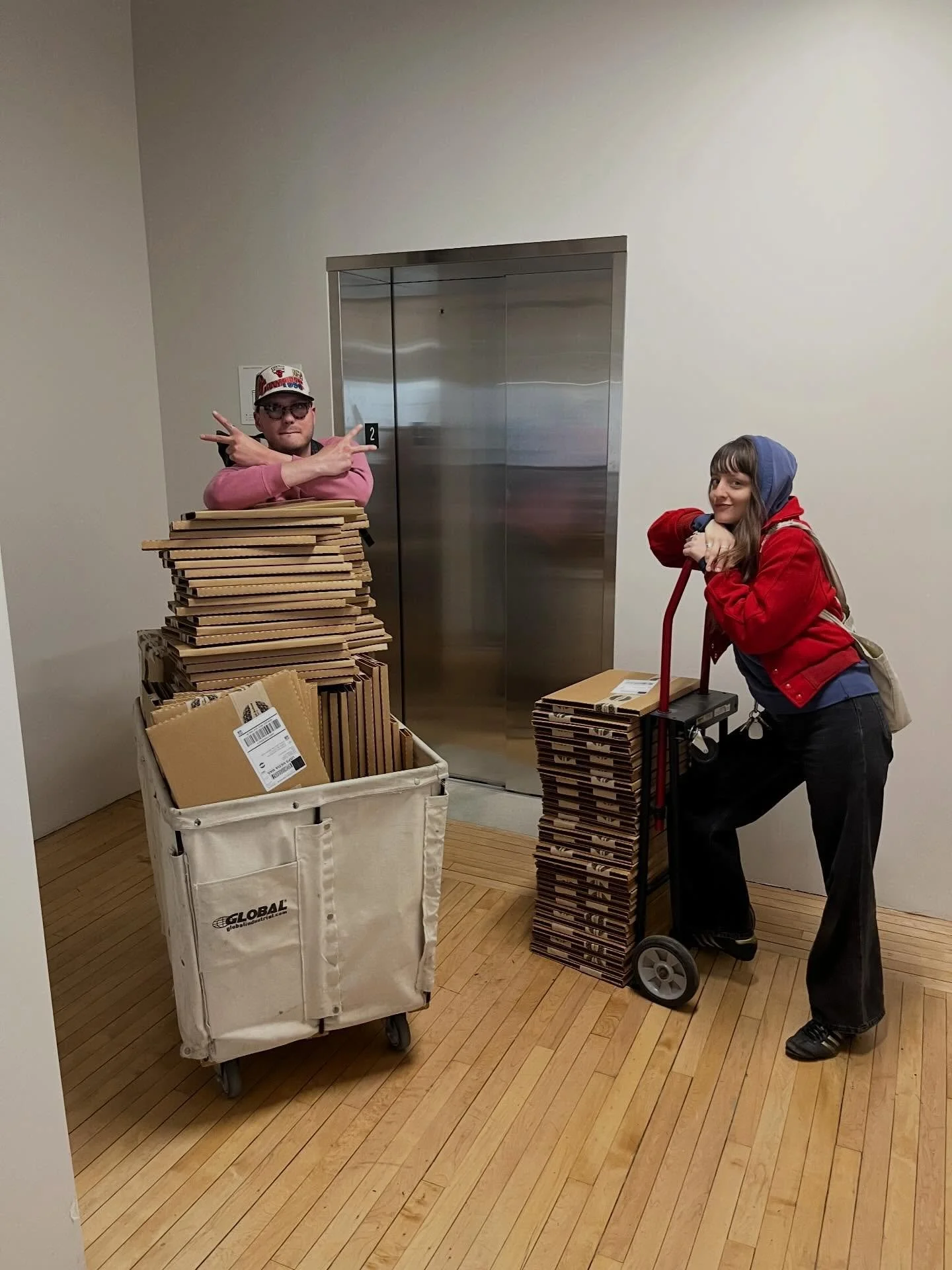 Brian &amp; Natasha taking care of business at HQ !!! @jeffparkersounds ETA IVtet HAPPY TODAY on their way to you TODAY

📸: @publichouserecs