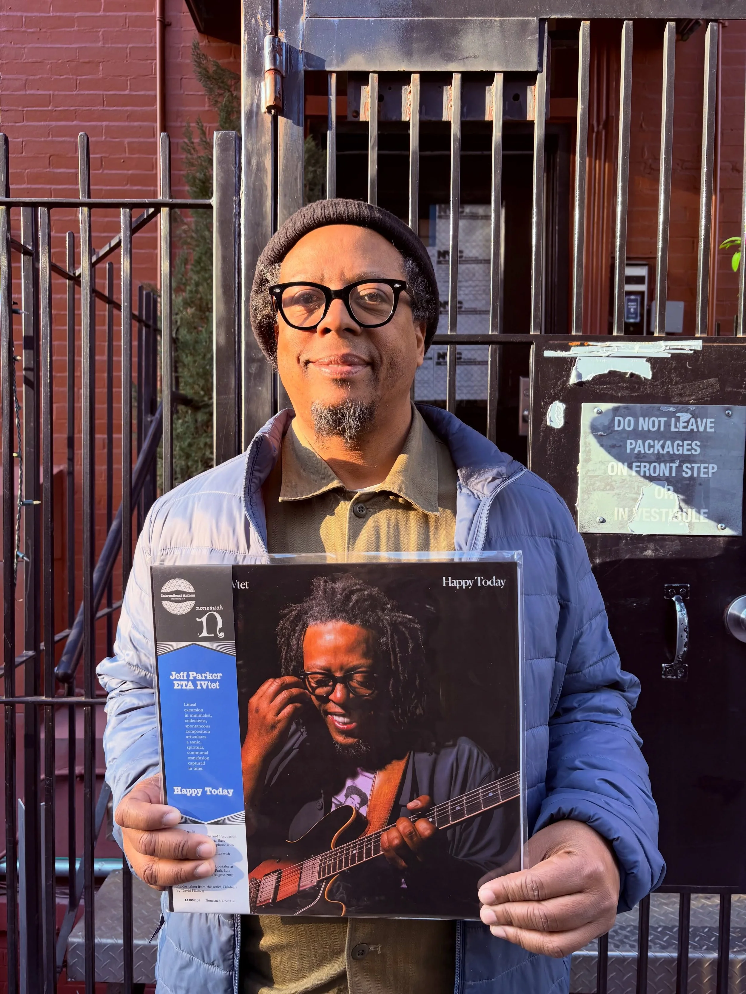happy HAPPY TODAY day to the ETA IVtet !!! the fab 4 @jeffparkersounds , @buttersscup , @joshuaajohn and not pictured #JayBellerose (because we failed to get him an LP in time, our bad Jay!)