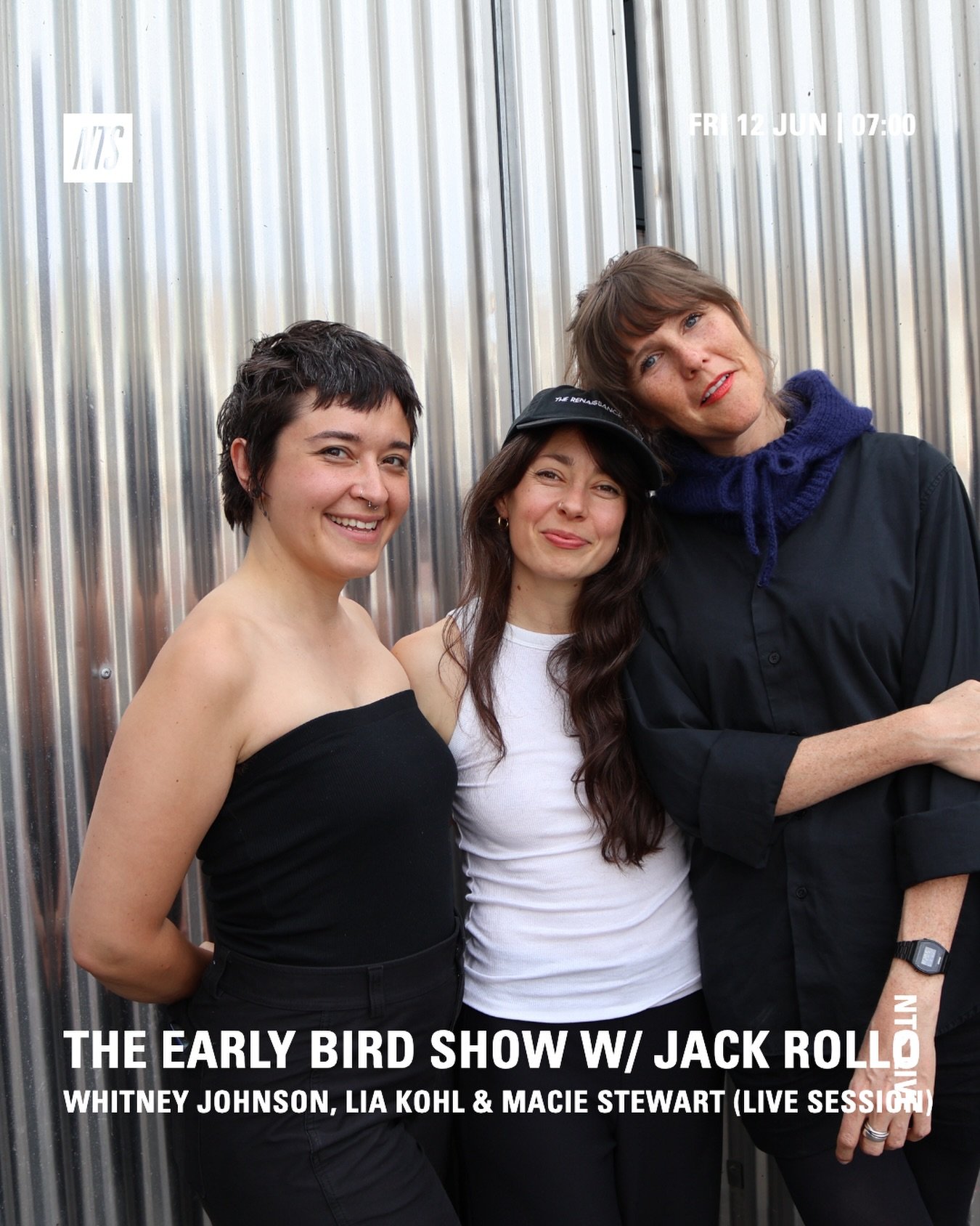 TUNE IN TO @nts_radio THIS FRIDAY 12 JUNE for @matchesse , @liairenekohl , @maciestewart live in the studio The Early Bird Show with @timeisaway !!!