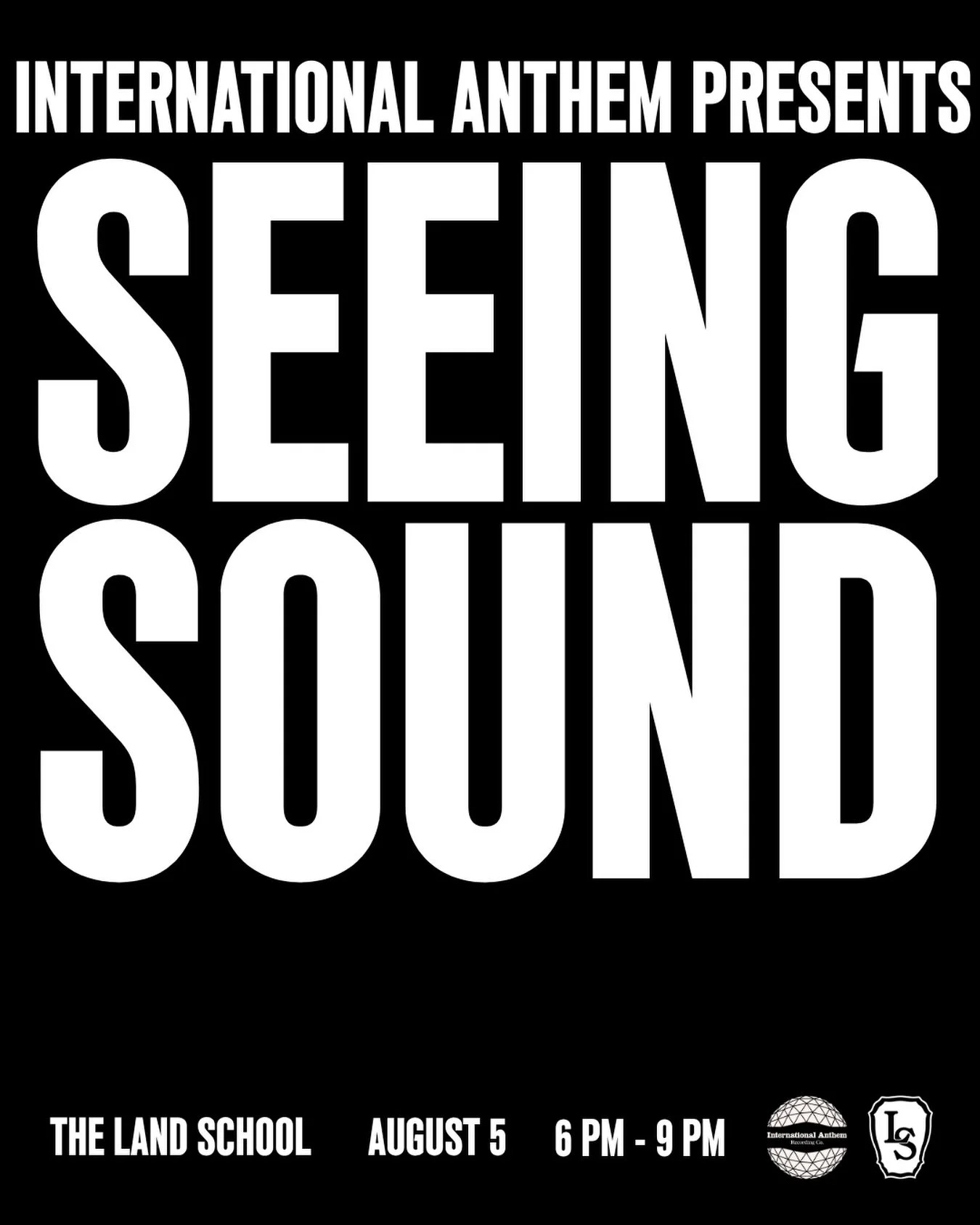 Please join us on Wednesday August 5 at The Land School for &lsquo;Seeing Sound&rsquo;.

This edition will be led by photographer and videographer Derrick Alexander who will focus on cross modal translation and correspondence, using examples from Int