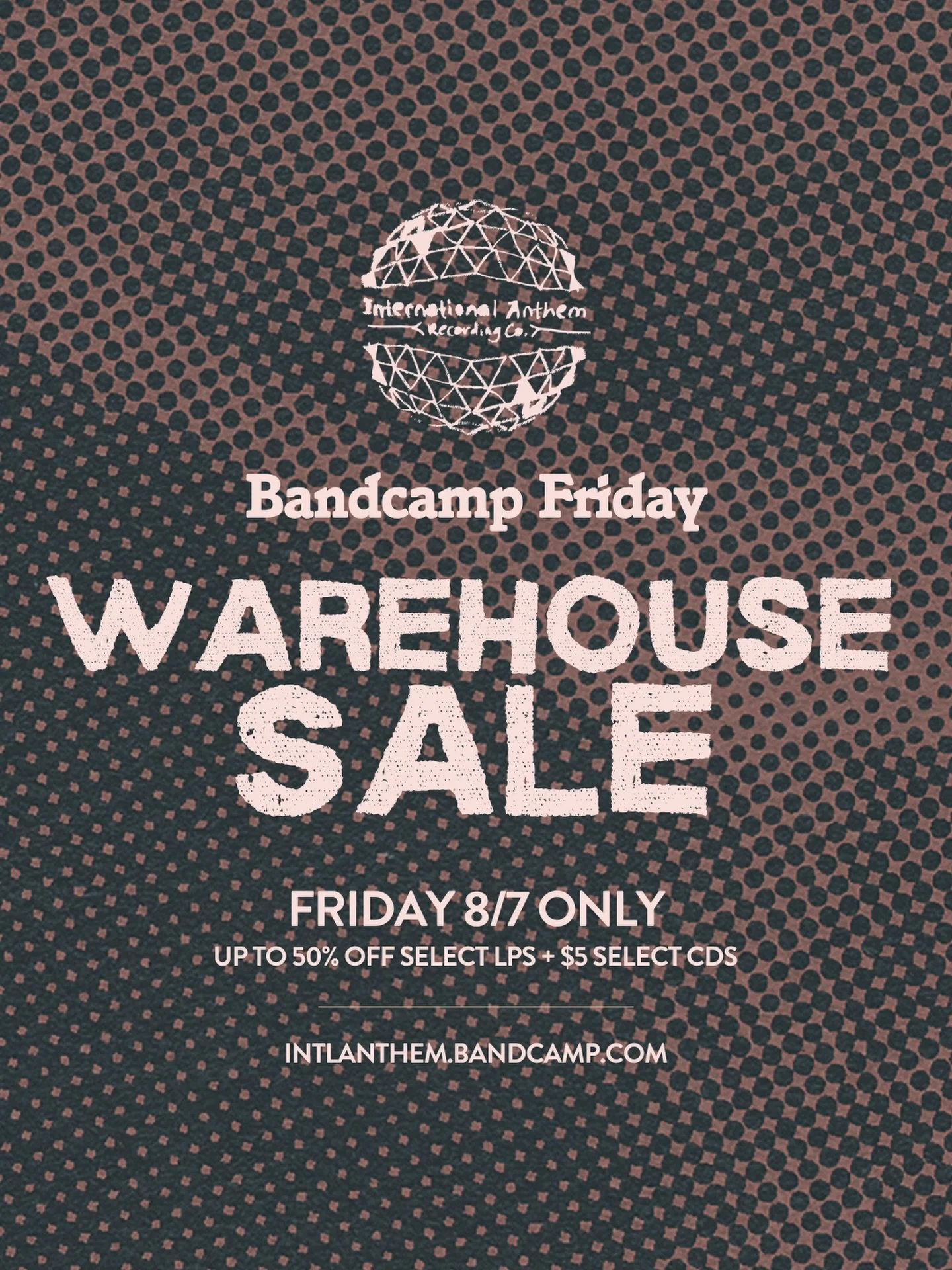 It&rsquo;s Bandcamp Friday!! Enjoy up to 50% off select LPs and $5 select CDs.. cruise the Merch tab on our Bandcamp page to check it out. LINK IN BIO ✨