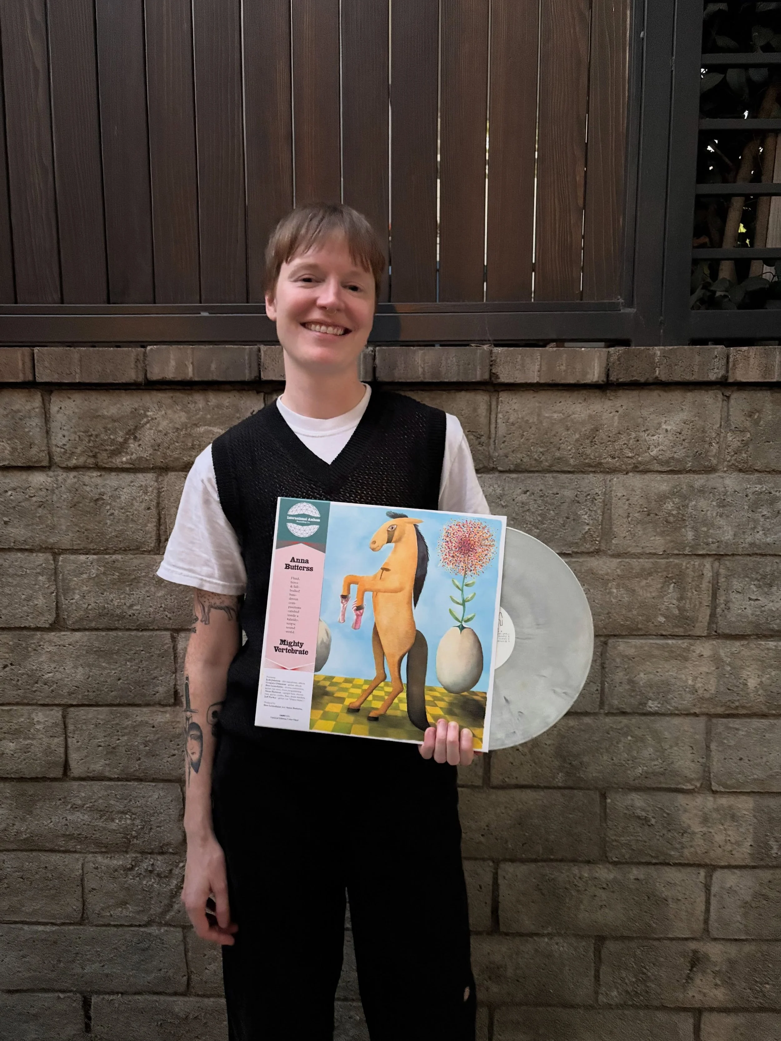 𝗙𝗔𝗟𝗟 𝟮𝟬𝟮𝟲 𝗥𝗘𝗜𝗦𝗦𝗨𝗘𝗦 &amp; 𝗥𝗘𝗣𝗥𝗘𝗦𝗦𝗘𝗦
IARC CATALOG CLASSICS BACK IN PRINT AND NOW AVAILABLE ON BANDCAMP

𝐀𝐧𝐧𝐚 𝐁𝐮𝐭𝐭𝐞𝐫𝐬𝐬 - 𝐌𝐢𝐠𝐡𝐭𝐲 𝐕𝐞𝐫𝐭𝐞𝐛𝐫𝐚𝐭𝐞
AB photographed here with the 2026 MV reissue which is availa