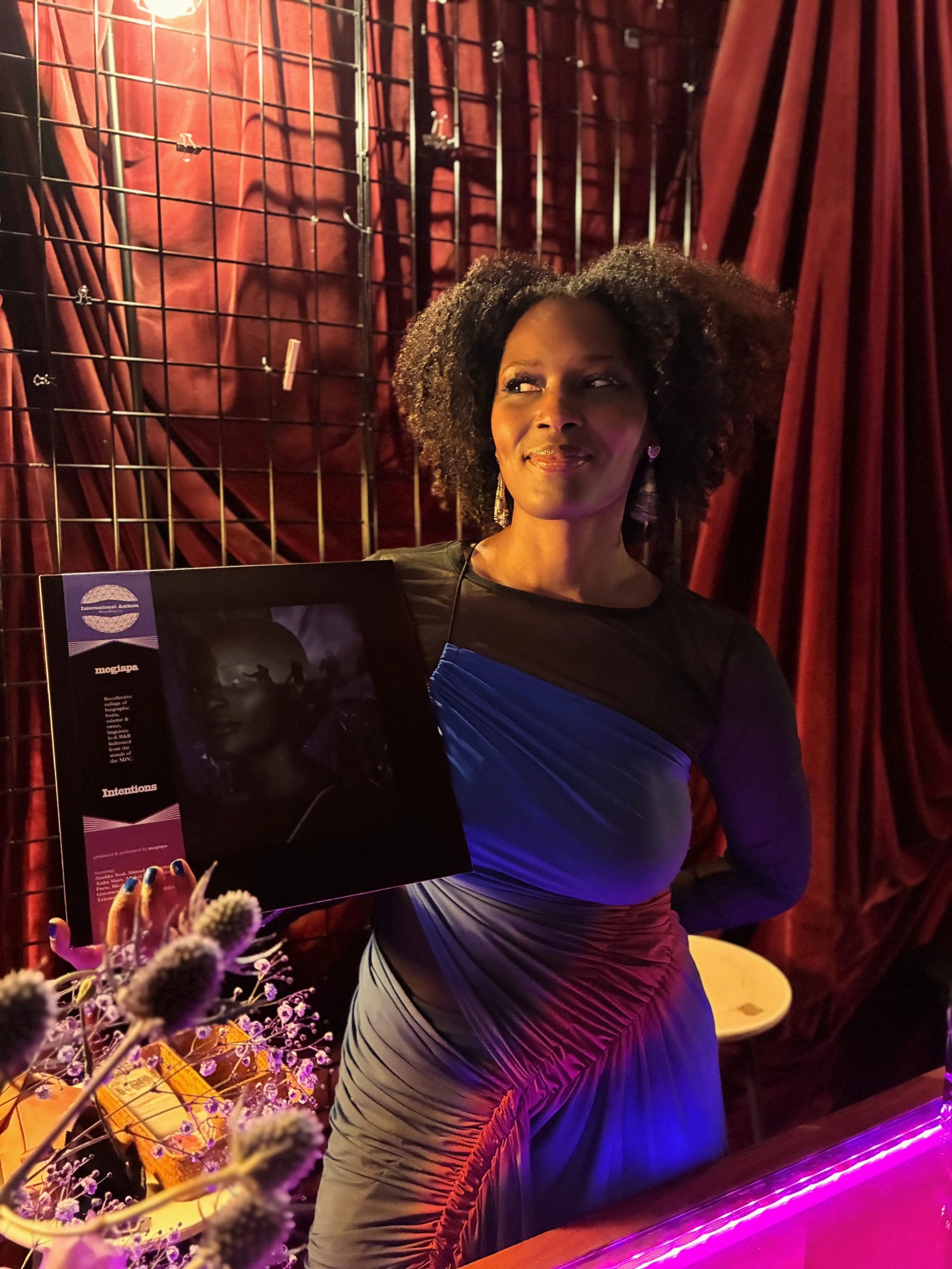 Congratulations to @megiapa !!! 𝐈𝐧𝐭𝐞𝐧𝐭𝐢𝐨𝐧𝐬 is available on LP and digital download TODAY. Ask for it wherever you buy beautiful music 🩵💜💛🩷✨