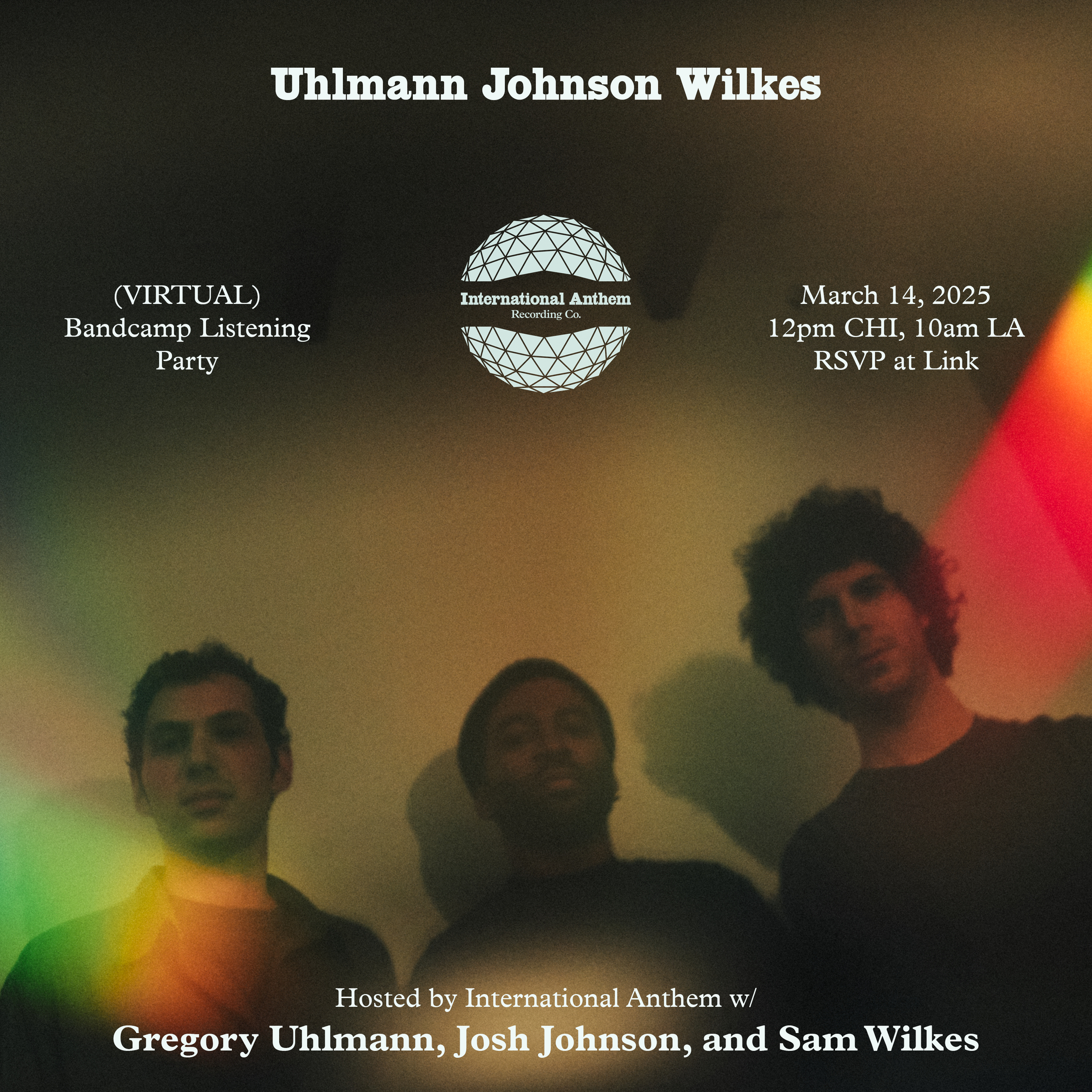 Uhlmann Johnson Wilkes trio debut IN STORES THIS WEEK on LP Uhlmann Johnson Wilkes trio debut IN STORES THIS WEEK on LP